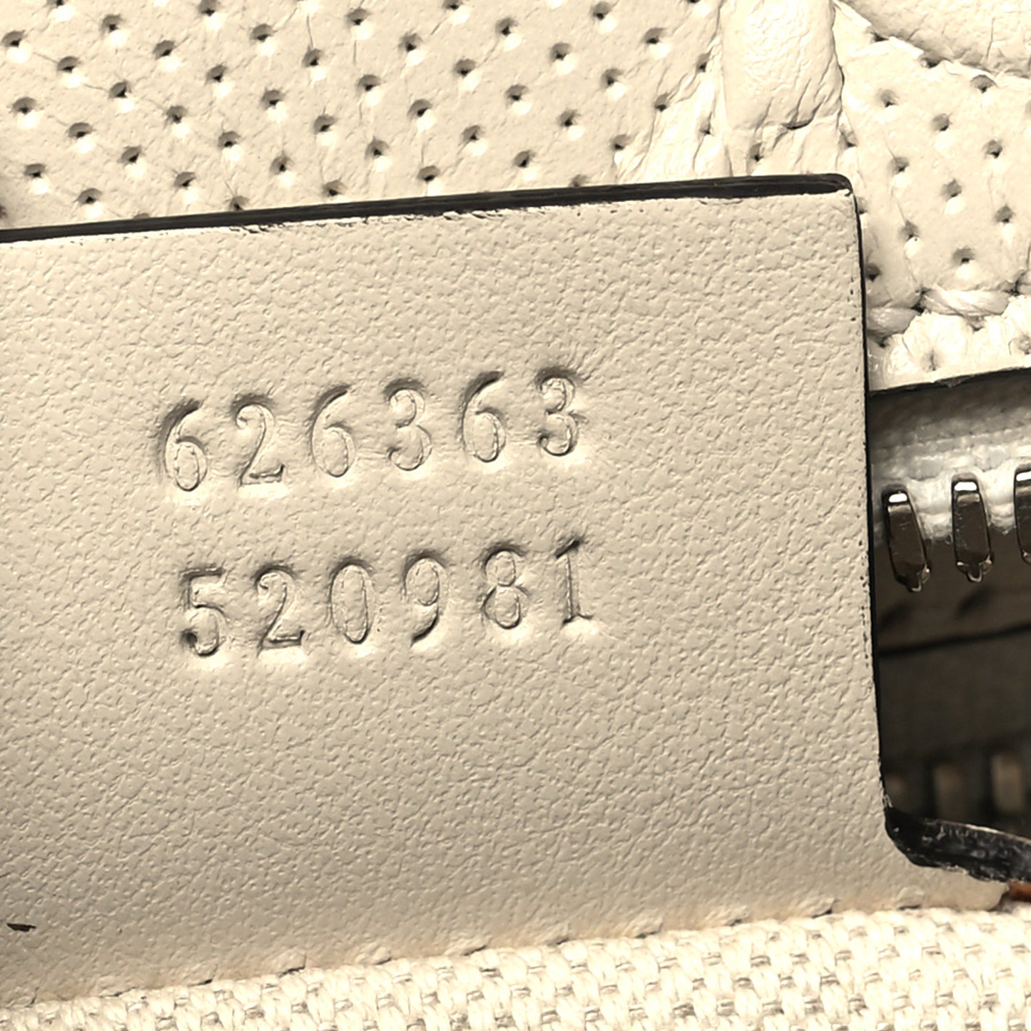 Calfskin GG Tennis Embossed Square Messenger Bag Mystic White