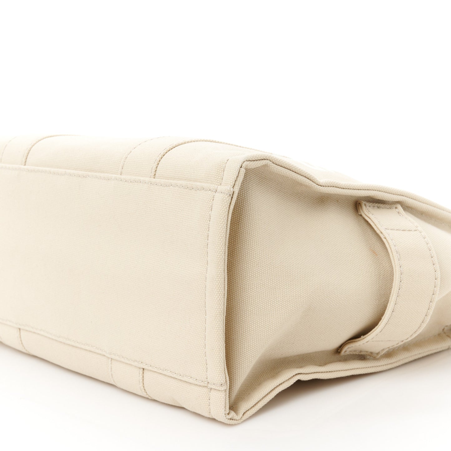 Cotton Canvas Medium The Traveler Tote Bag Beige