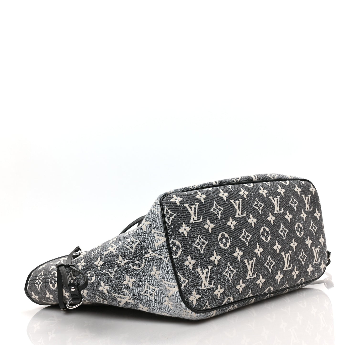 Denim Monogram Jacquard Neverfull MM Grey