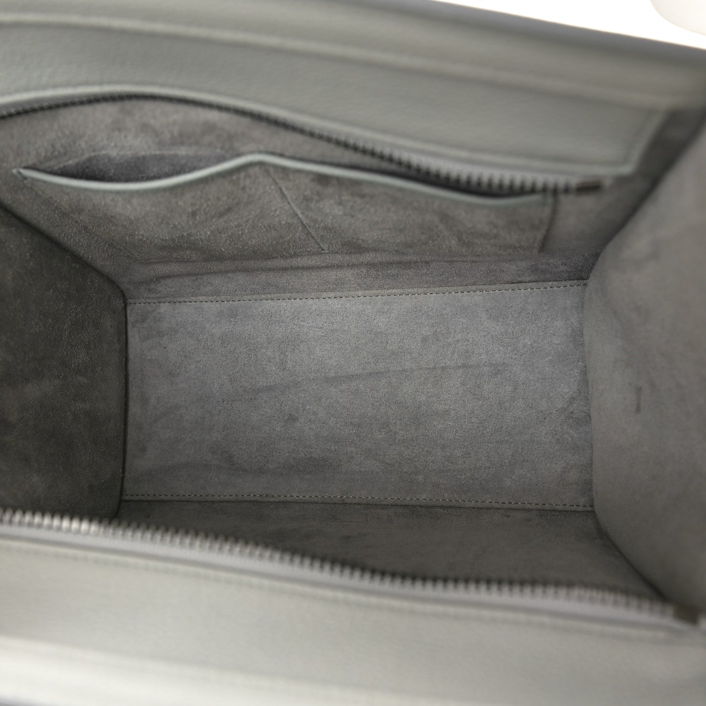 Baby Drummed Calfskin Micro Luggage Sky