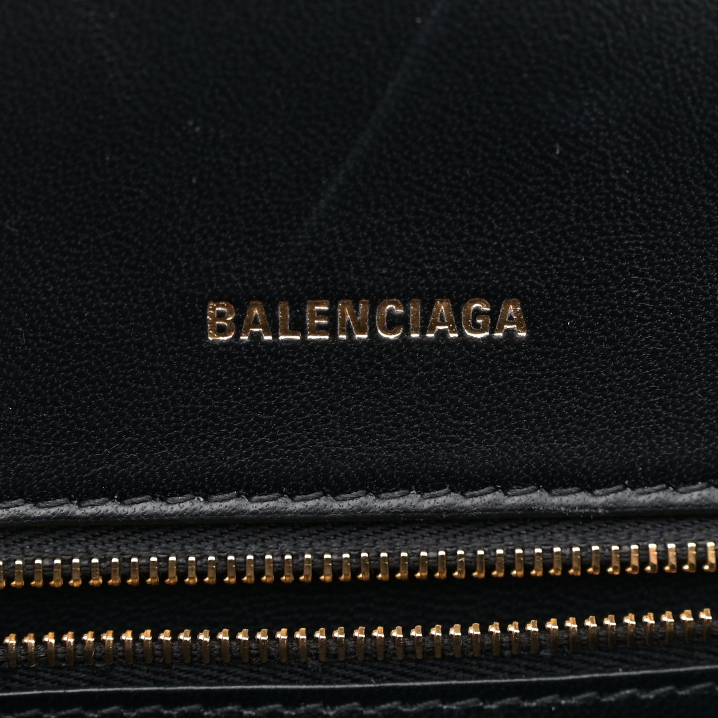 Shiny Box Calfskin Small Hourglass Top Handle Bag Black