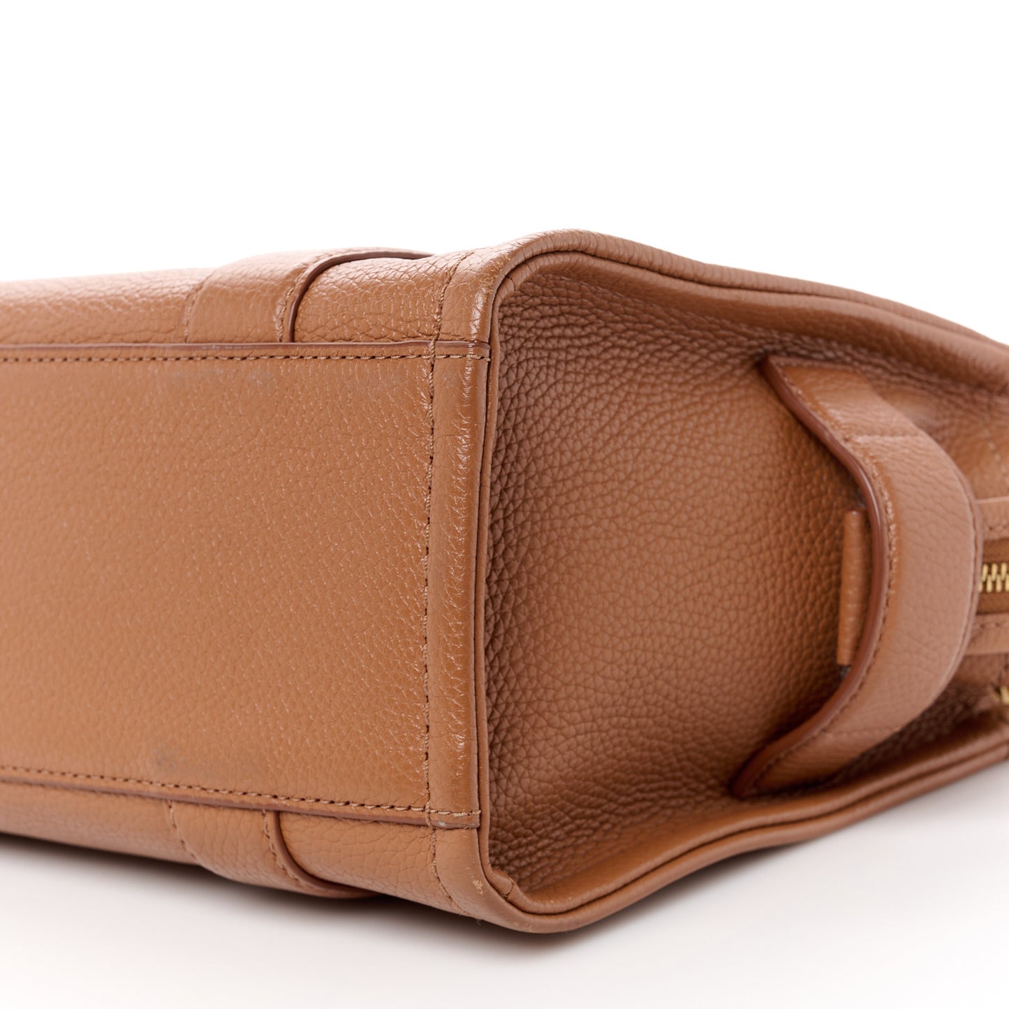Grained Calfskin Small The Tote Bag Argan Oil