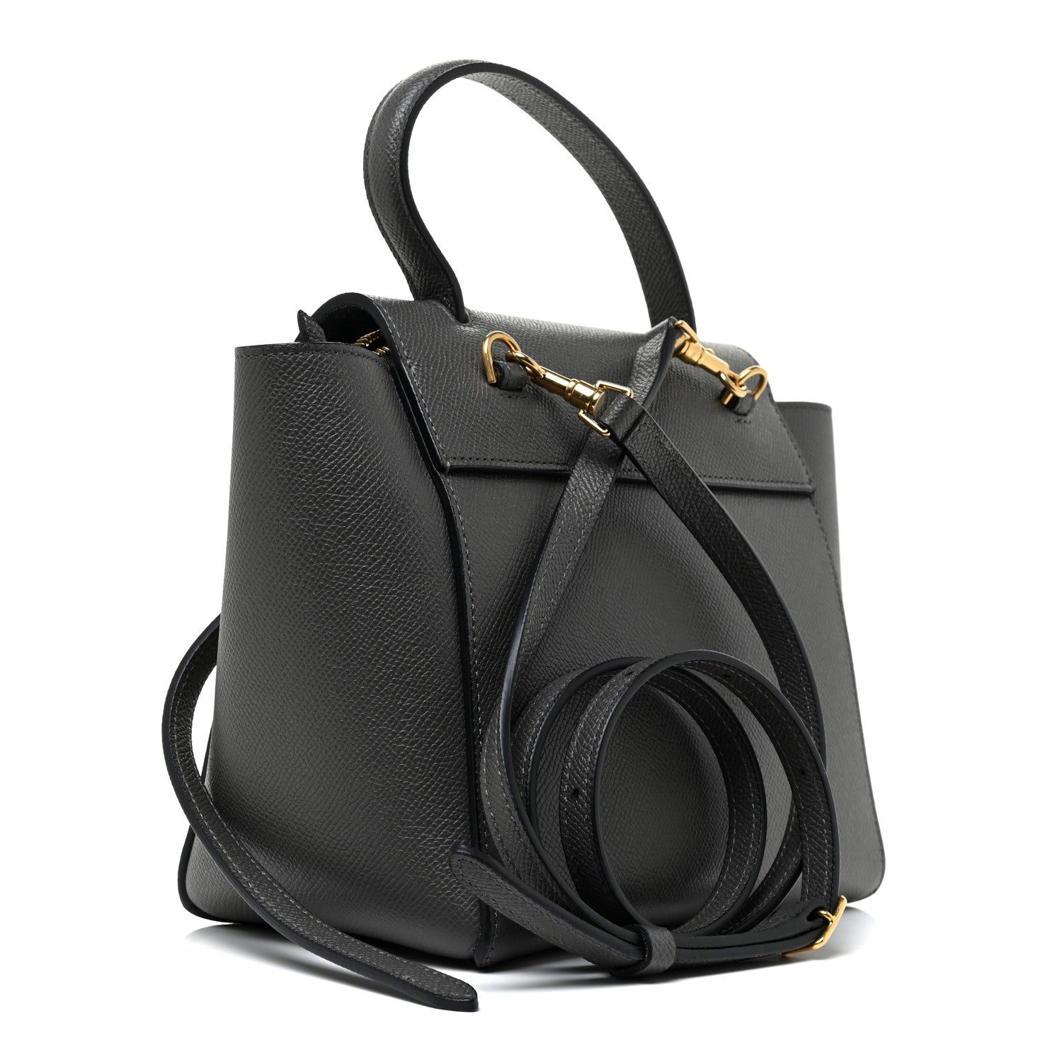 Celine Baby Grained Calfskin Micro Belt Bag Grey 3 of 12