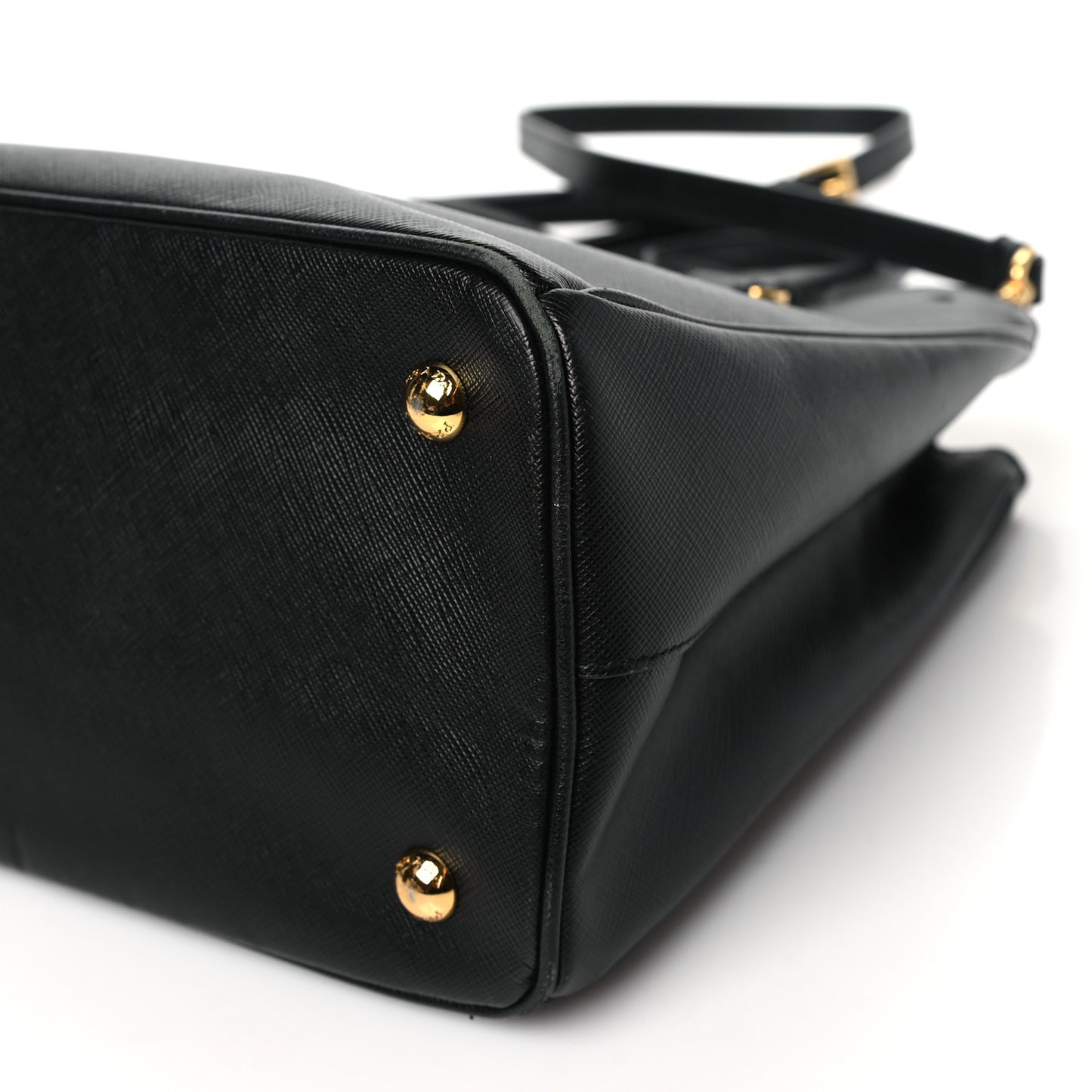 Saffiano Lux Medium Tote Black