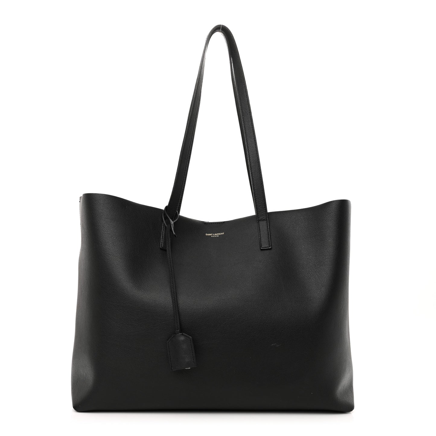 Calfskin Large Shopping Tote Black