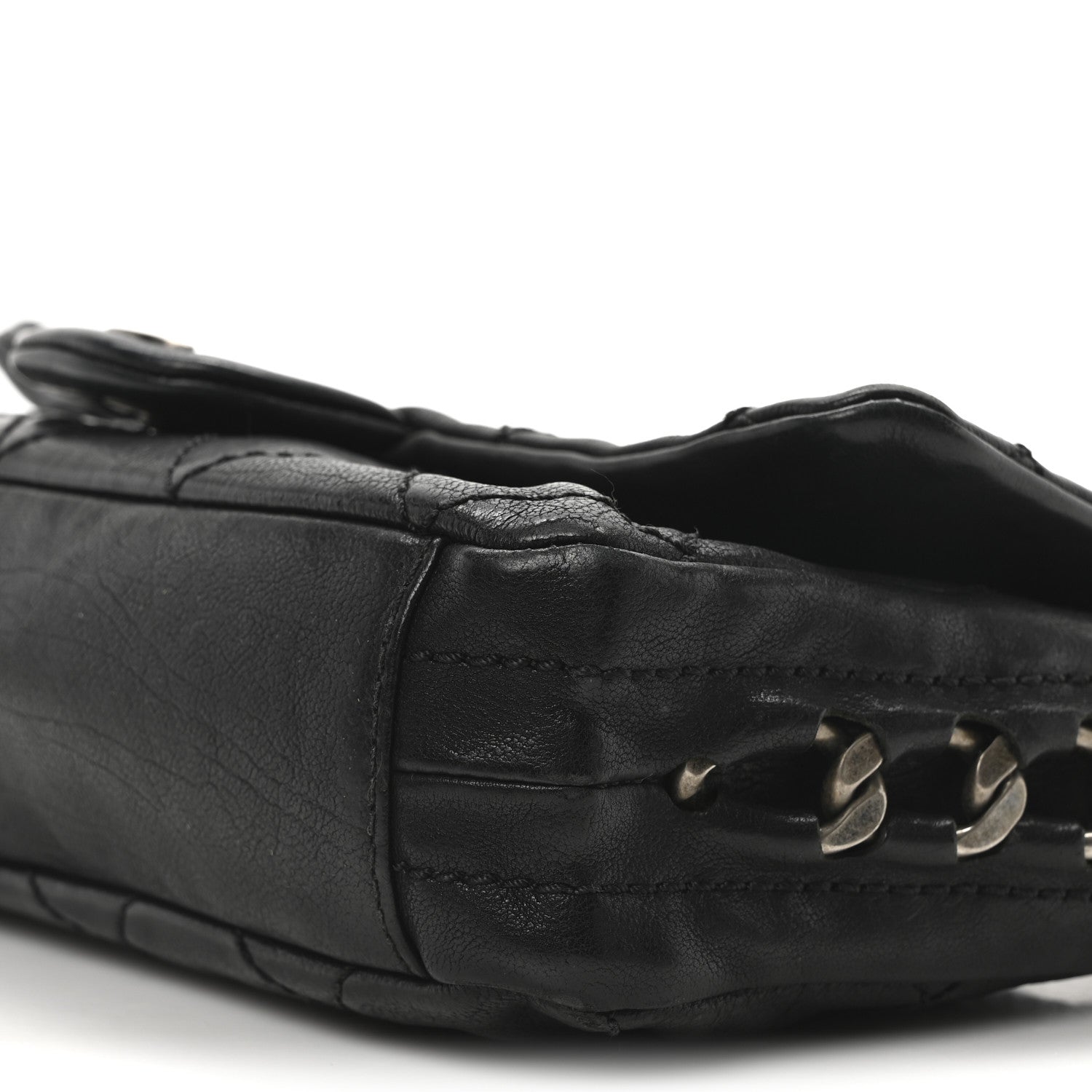 Chanel Calfskin Quilted Medium Modern Chain Flap Black 10 of 11