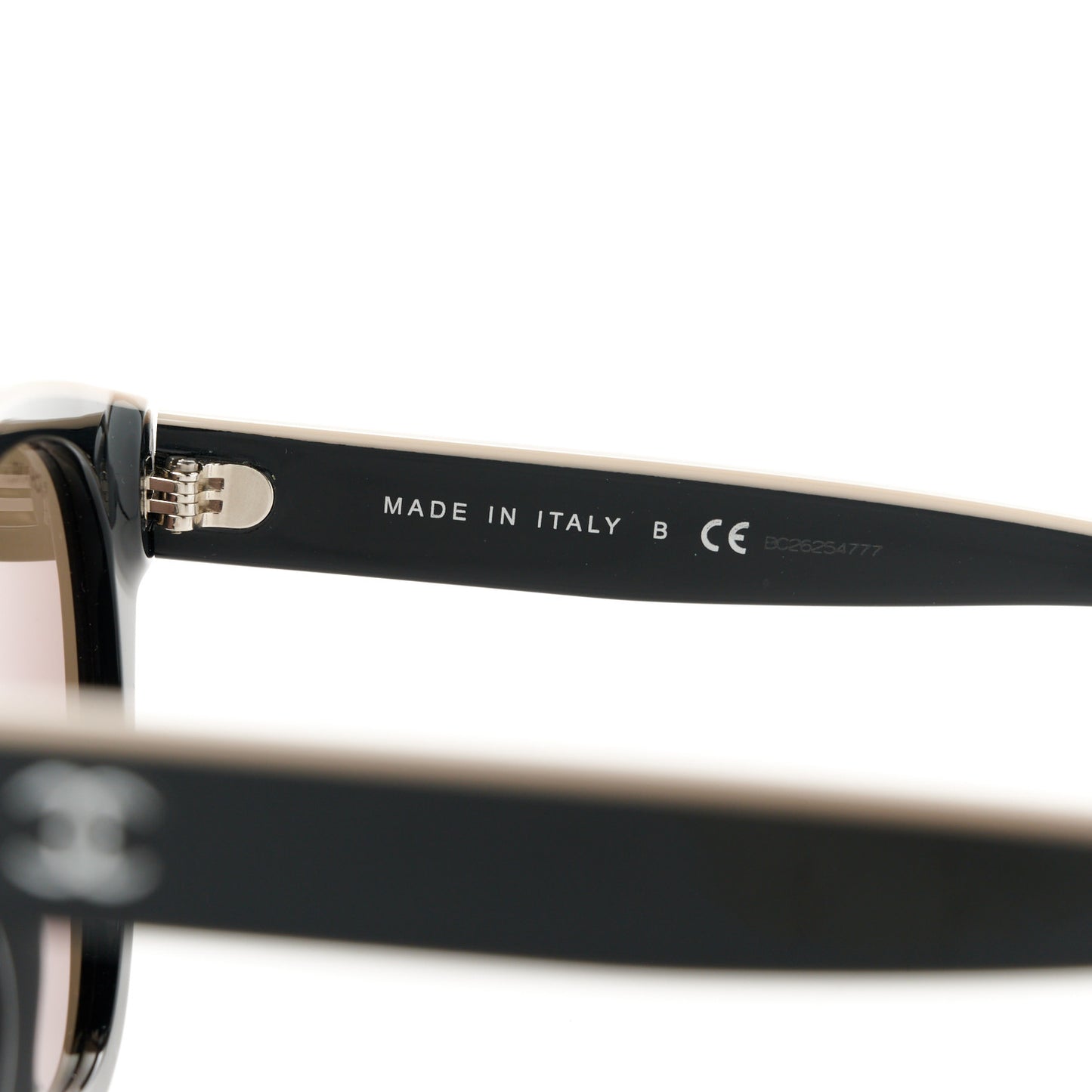 Acetate CC Butterfly Sunglasses 5414 Black Beige