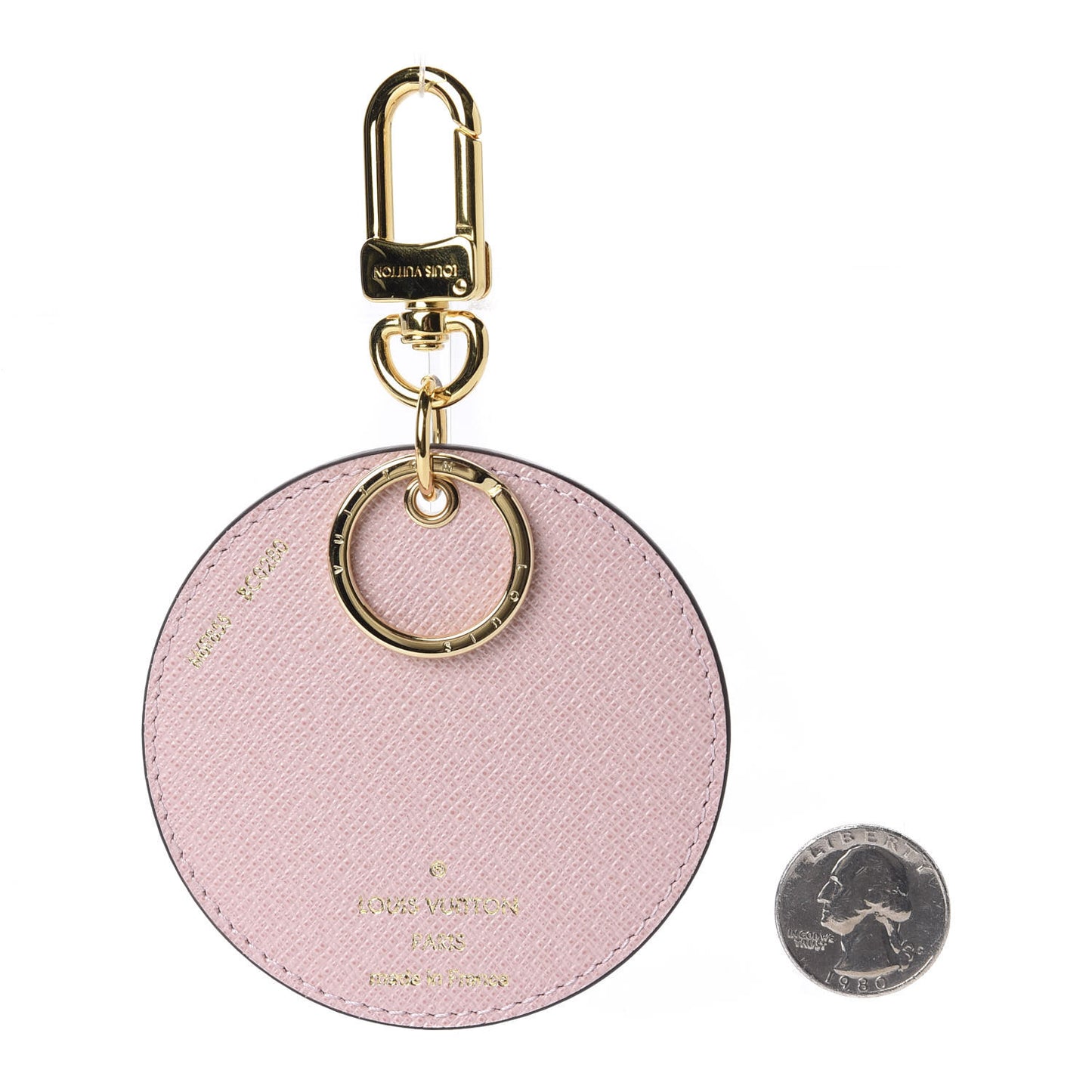 Monogram 2020 Christmas Animation Big Wheel Bag Charm Key Ring Rose Ballerine