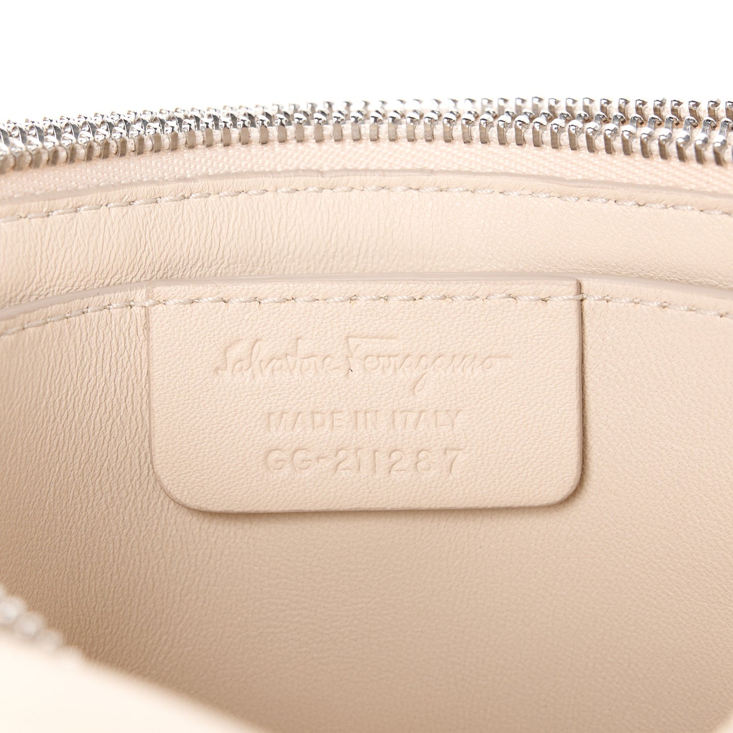 Calfskin Small Viva Bow Shoulder Bag Bone