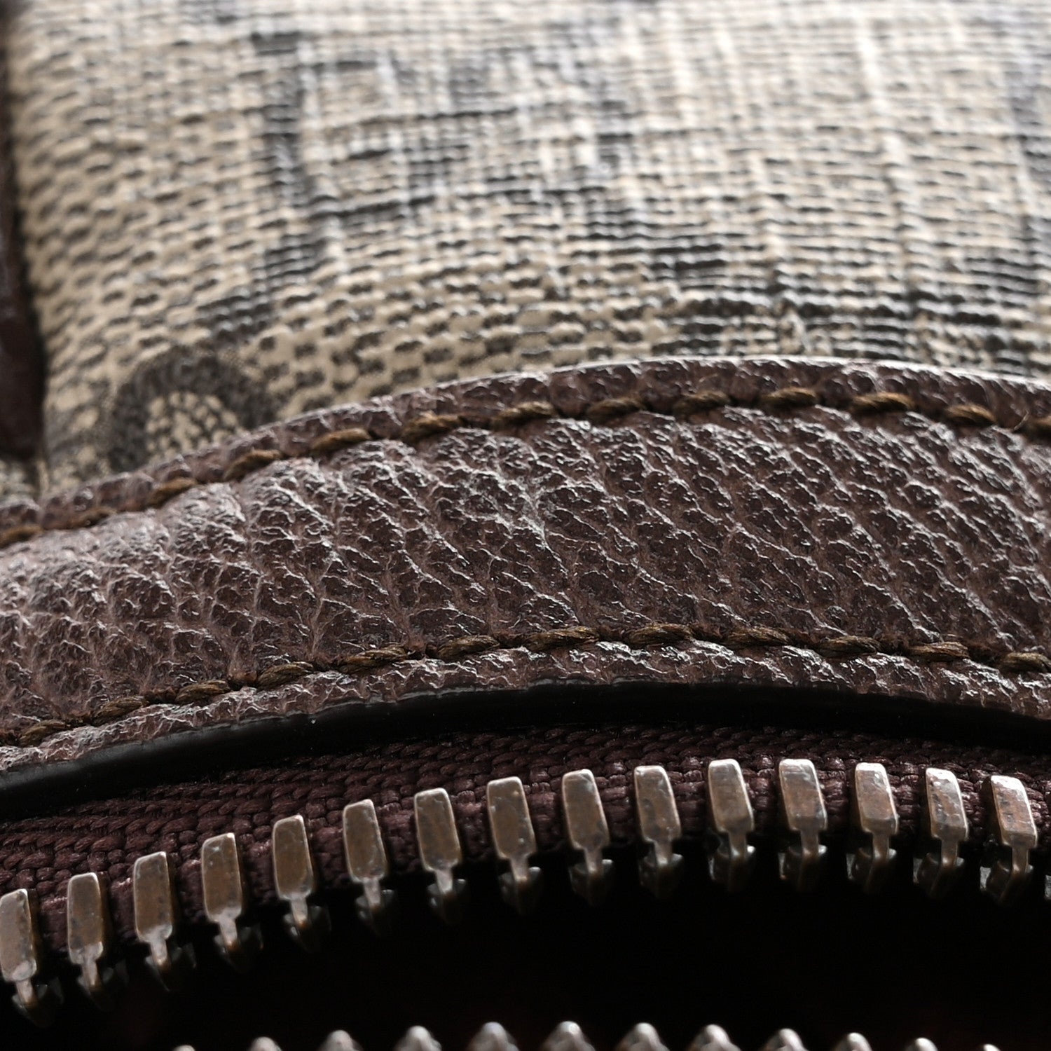 Gucci GG Supreme Monogram Textured Dollar Calfskin Web Large Savoy Duffle Bag Beige Ebony New Acero 15 of 15