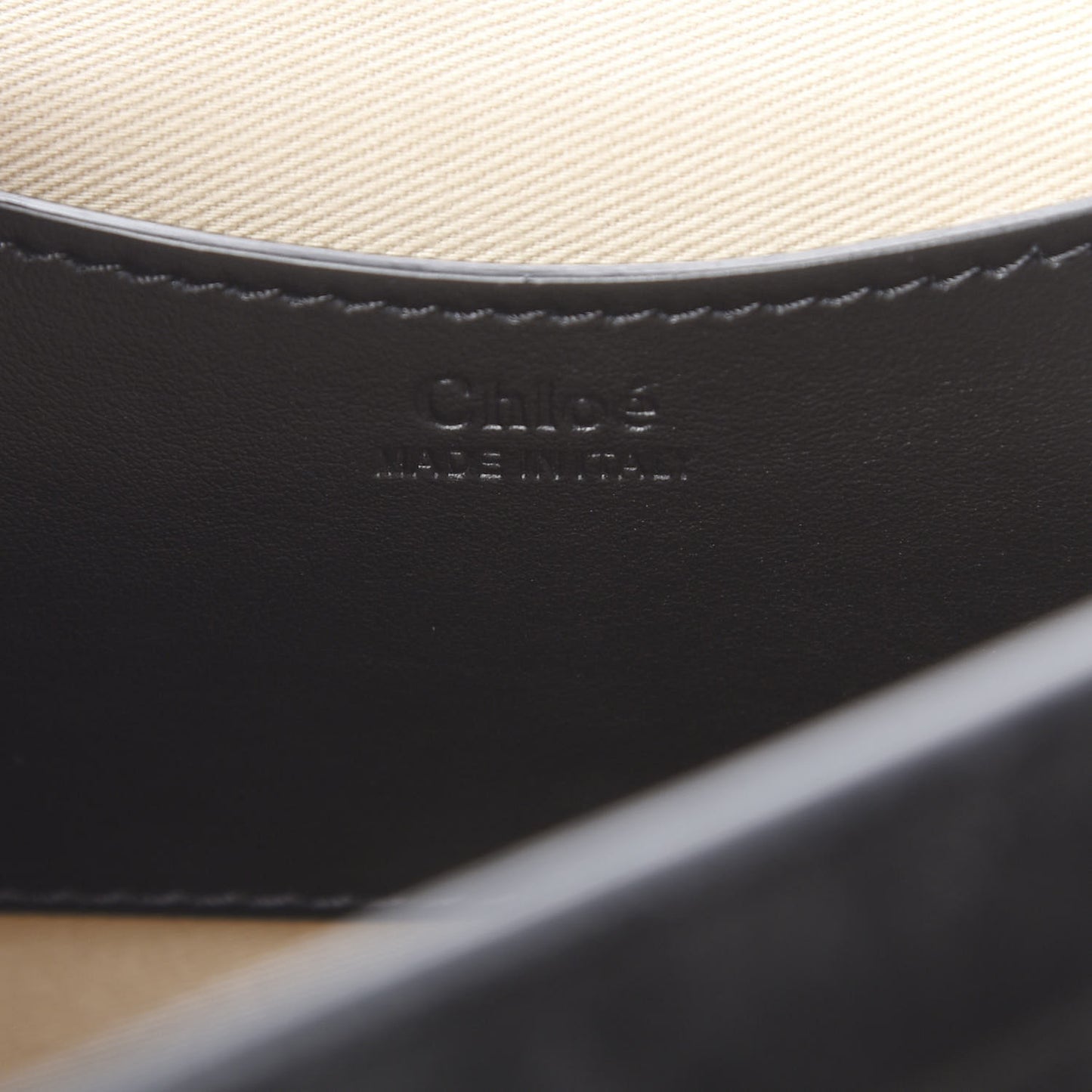 Grained Calfskin Large Tess Bag Black