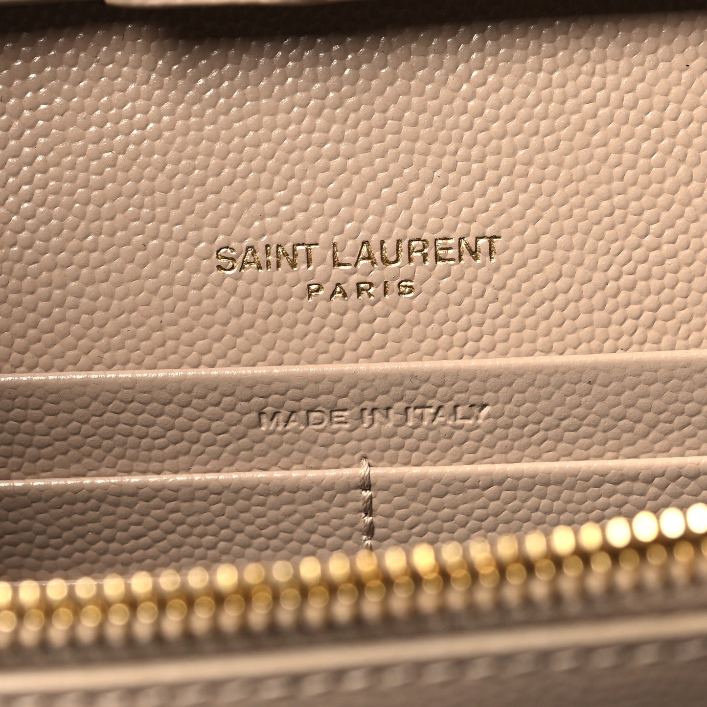 Grain De Poudre Matelasse Chevron Monogram Chain Wallet Nude Powder