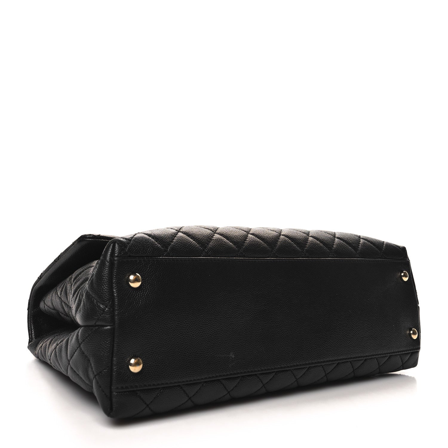 Chanel Caviar Quilted Medium Coco Handle Flap Black 4 of 14