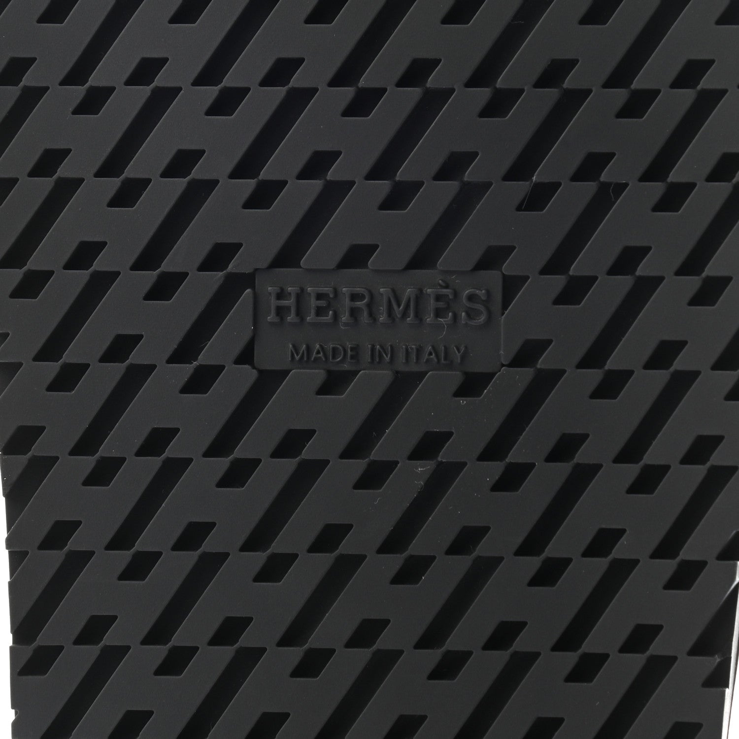 Hermes Calfskin Womens Chypre Sandals 37 Black 6 of 8