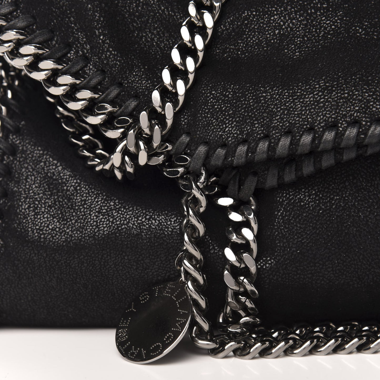 Shaggy Deer Falabella Fold Over Tote Black
