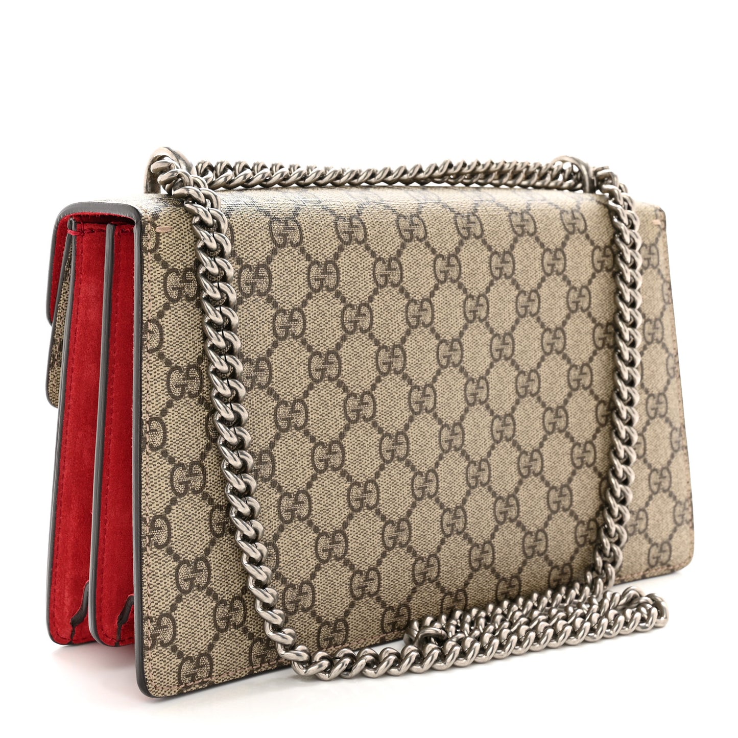 GG Supreme Monogram Small Dionysus Shoulder Bag Red