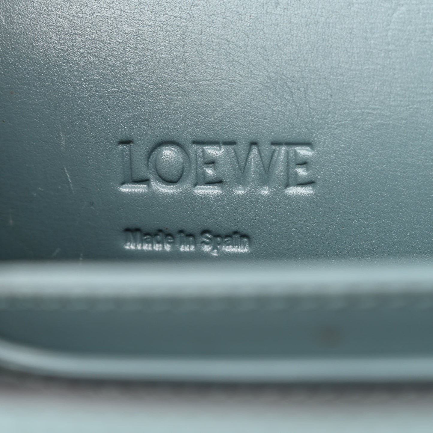 Calfskin Small Barcelona Shoulder Bag Stone Blue