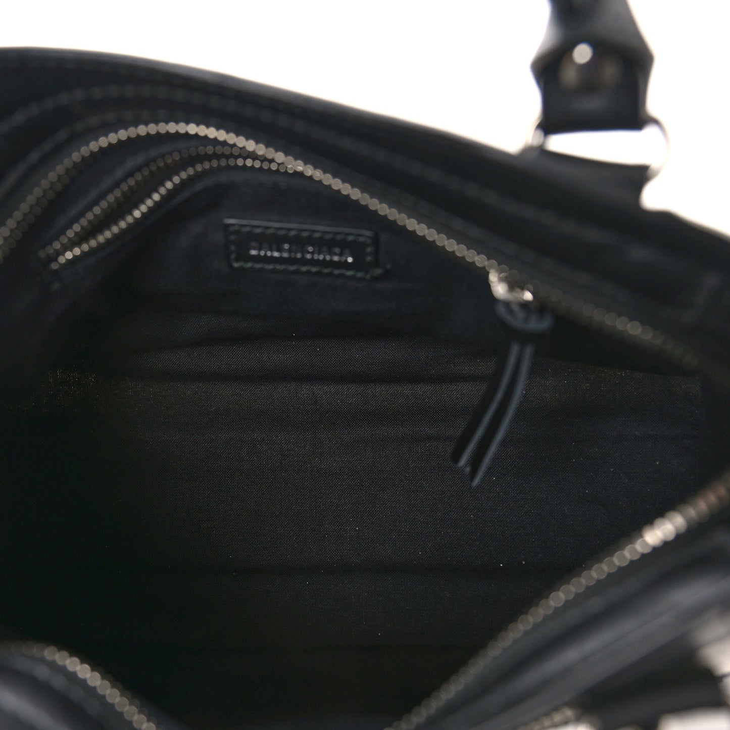 Canvas Satin Calfskin Diagonal Allover Logo Print Classic Silver Hardware Mini City Natural Black