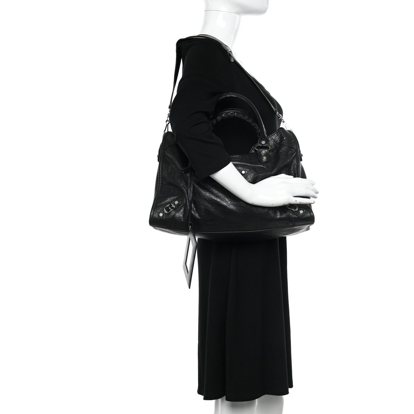 Agneau Giant 12 Silver Hardware City Black