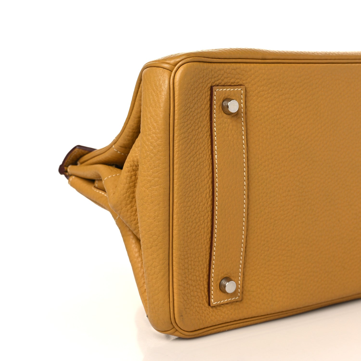 Hermes Taurillon Clemence JPG Shoulder Birkin 42 Curry 8 of 9