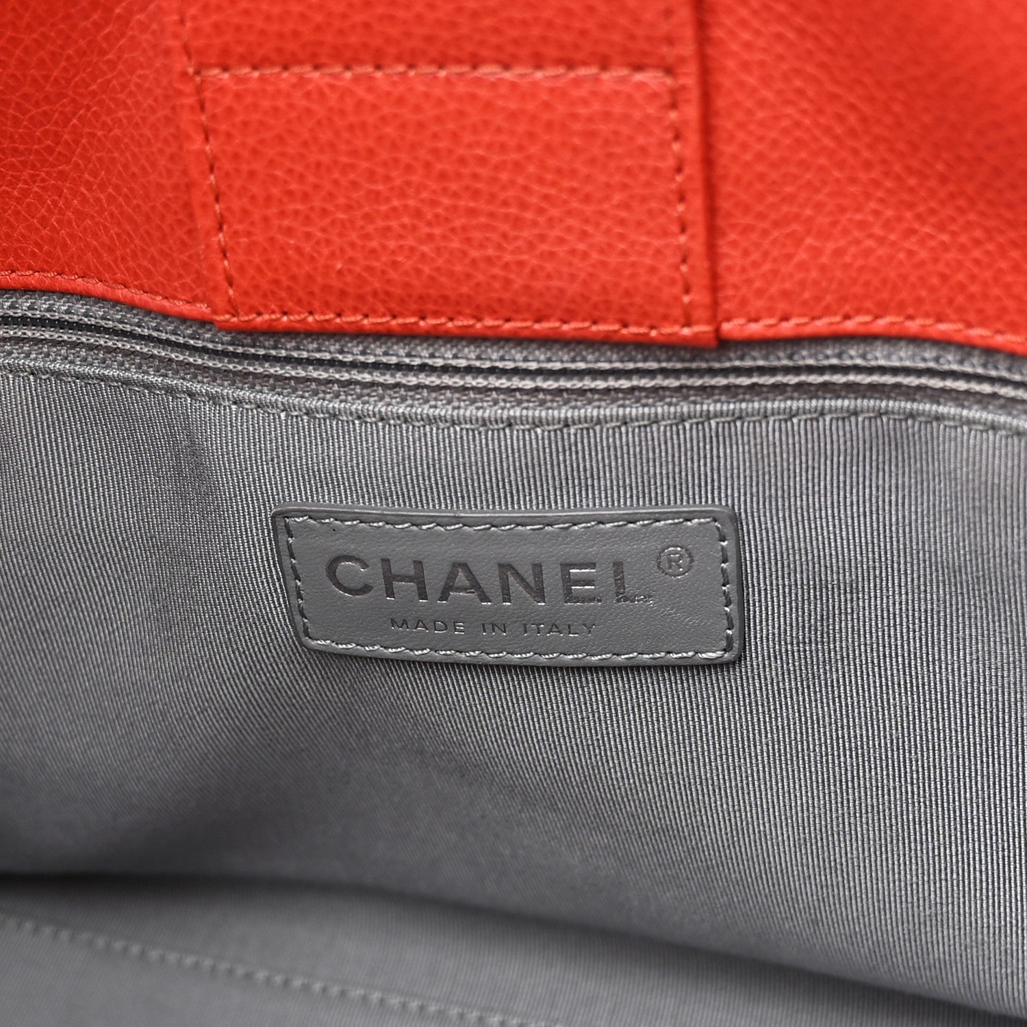 Chanel Calfskin Small Cerf Executive Shopper Tote Red 6 of 11