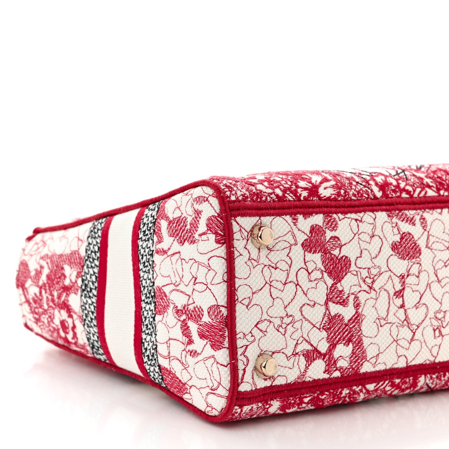 Canvas Embroidered Medium Dioramour D-Royaume Lady D-Lite Red Multicolor