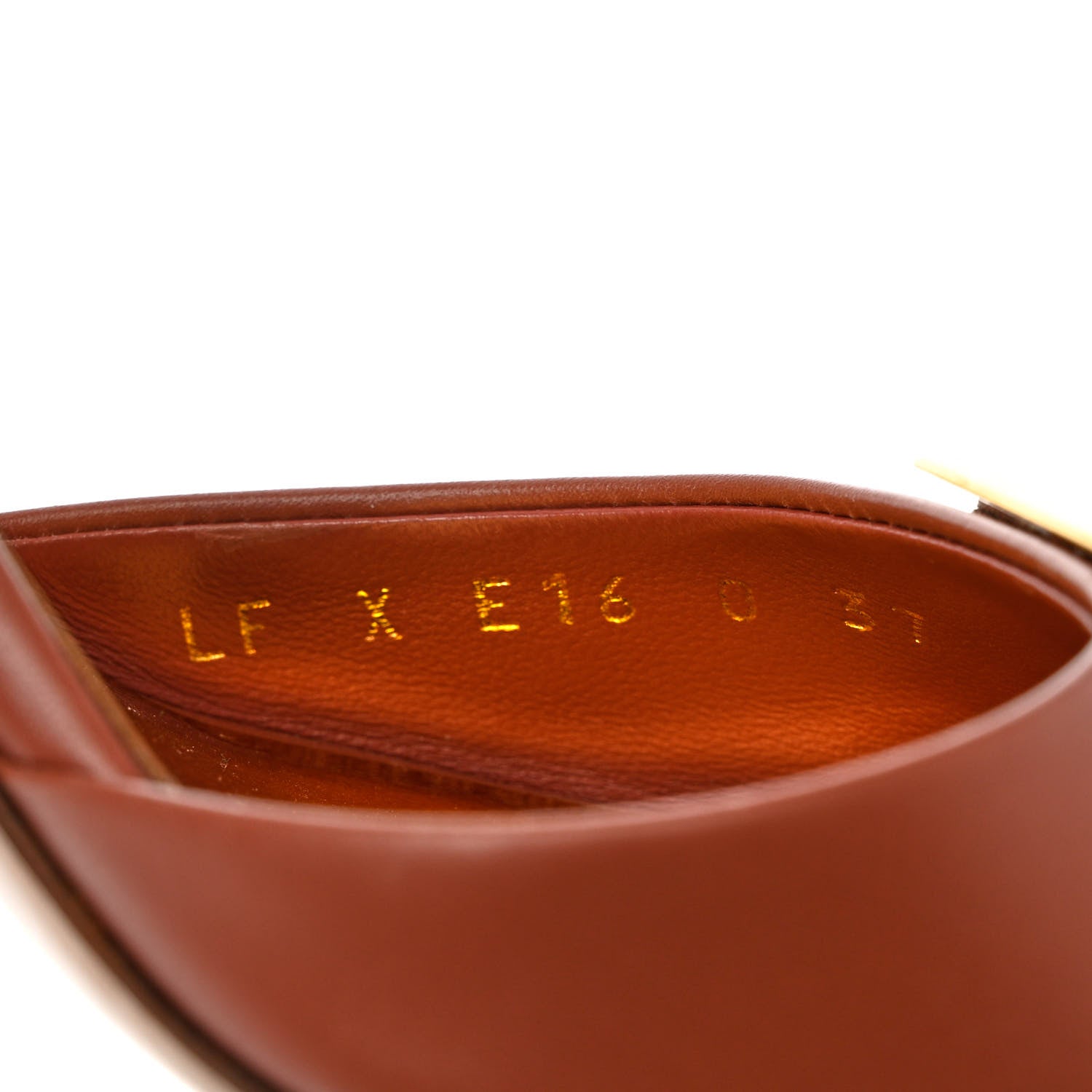 Valentino Garavani Calfskin One Stud Ankle Strap 90mm Sandals 37 Gingerbread 6 of 10