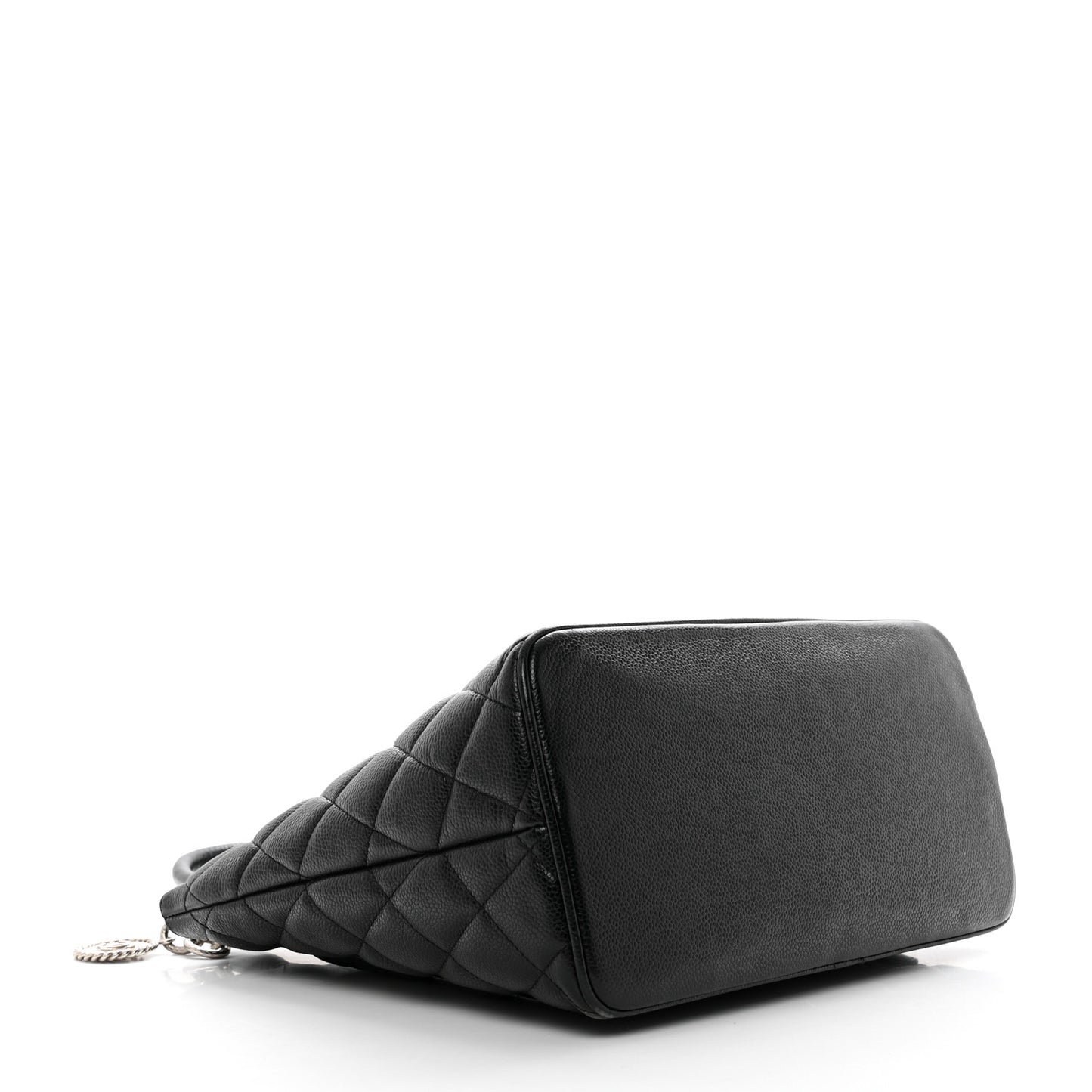 Caviar Quilted Medallion Tote Black