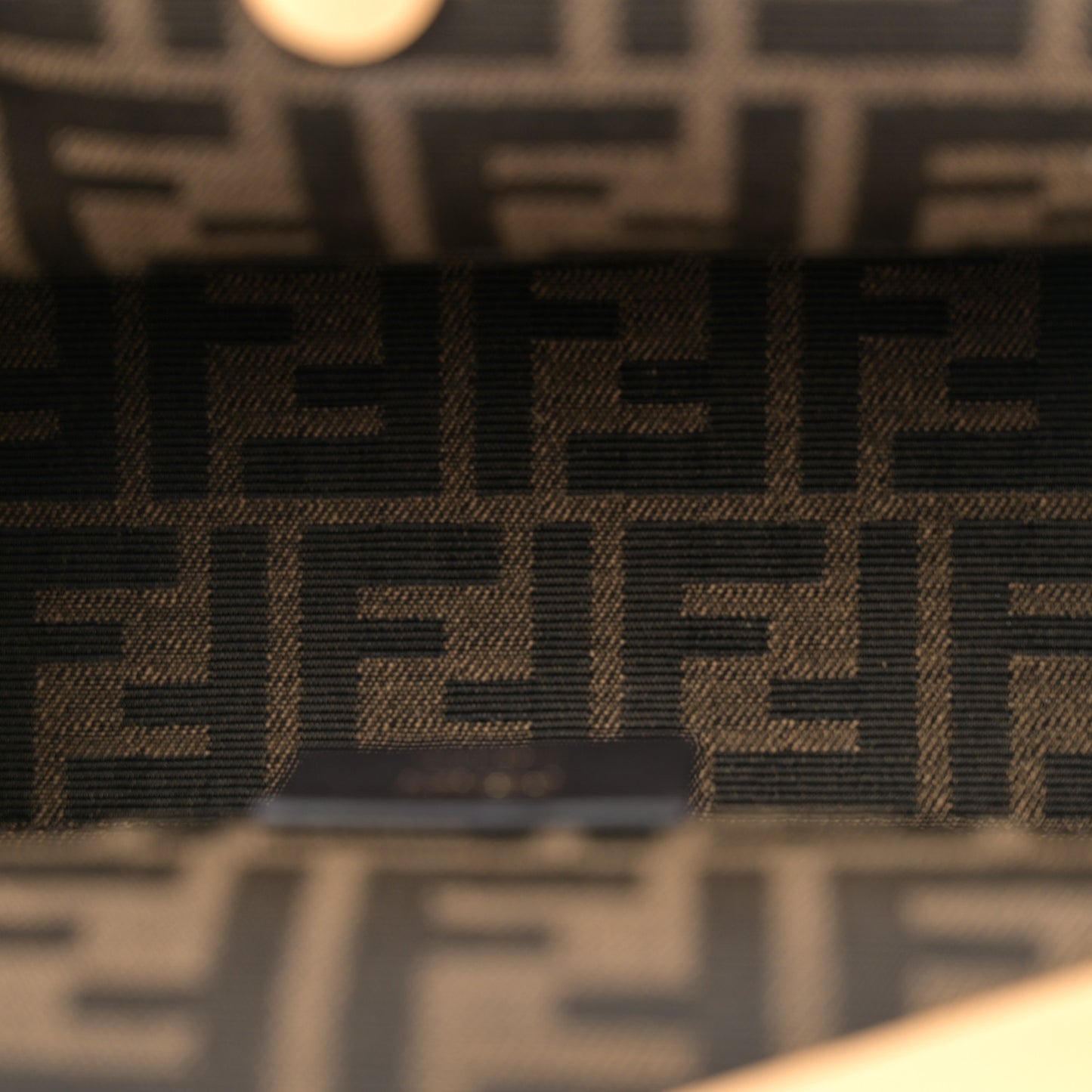 Shiny Nappa Small Fendi First Caramello
