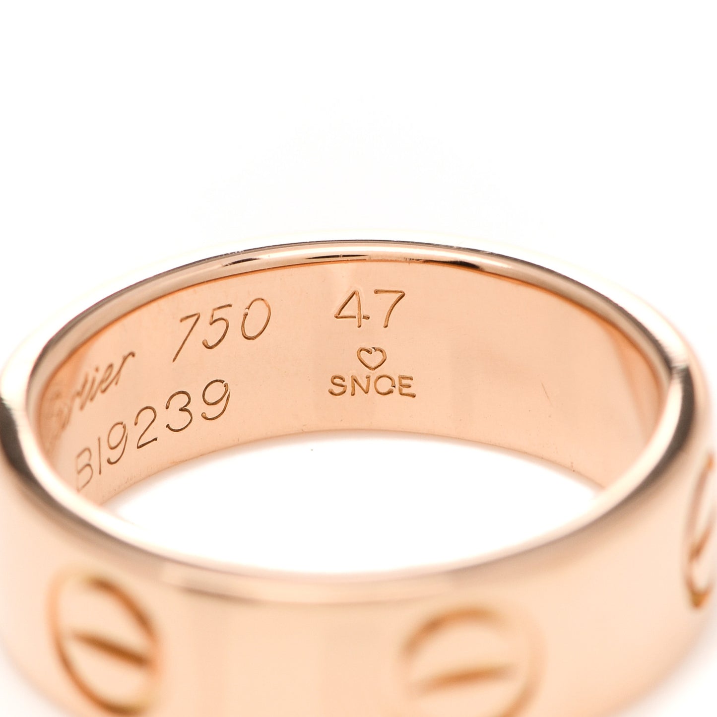 18K Pink Gold 5.5mm LOVE Ring 47 4