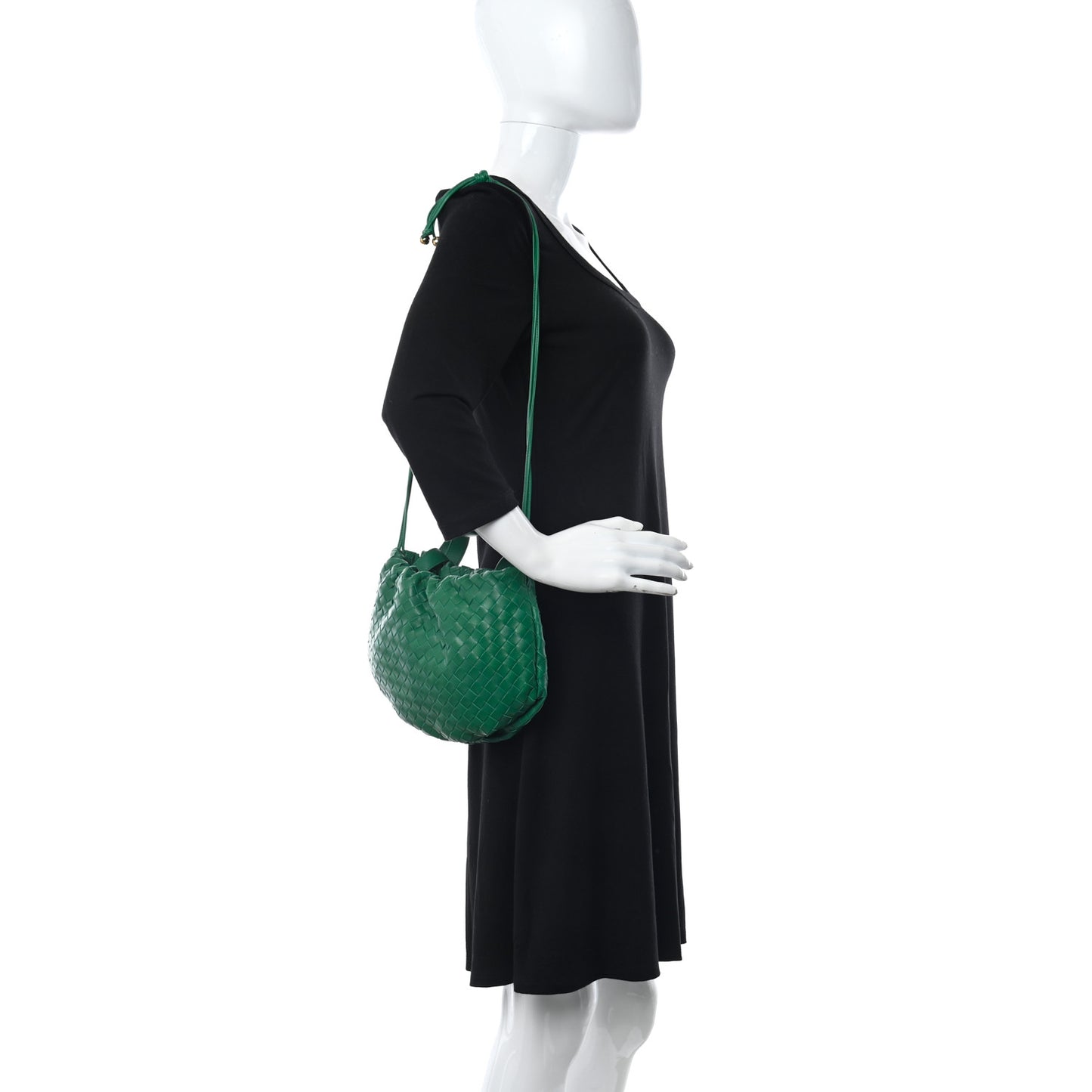 Nappa Intrecciato Small Bulb Racing Green
