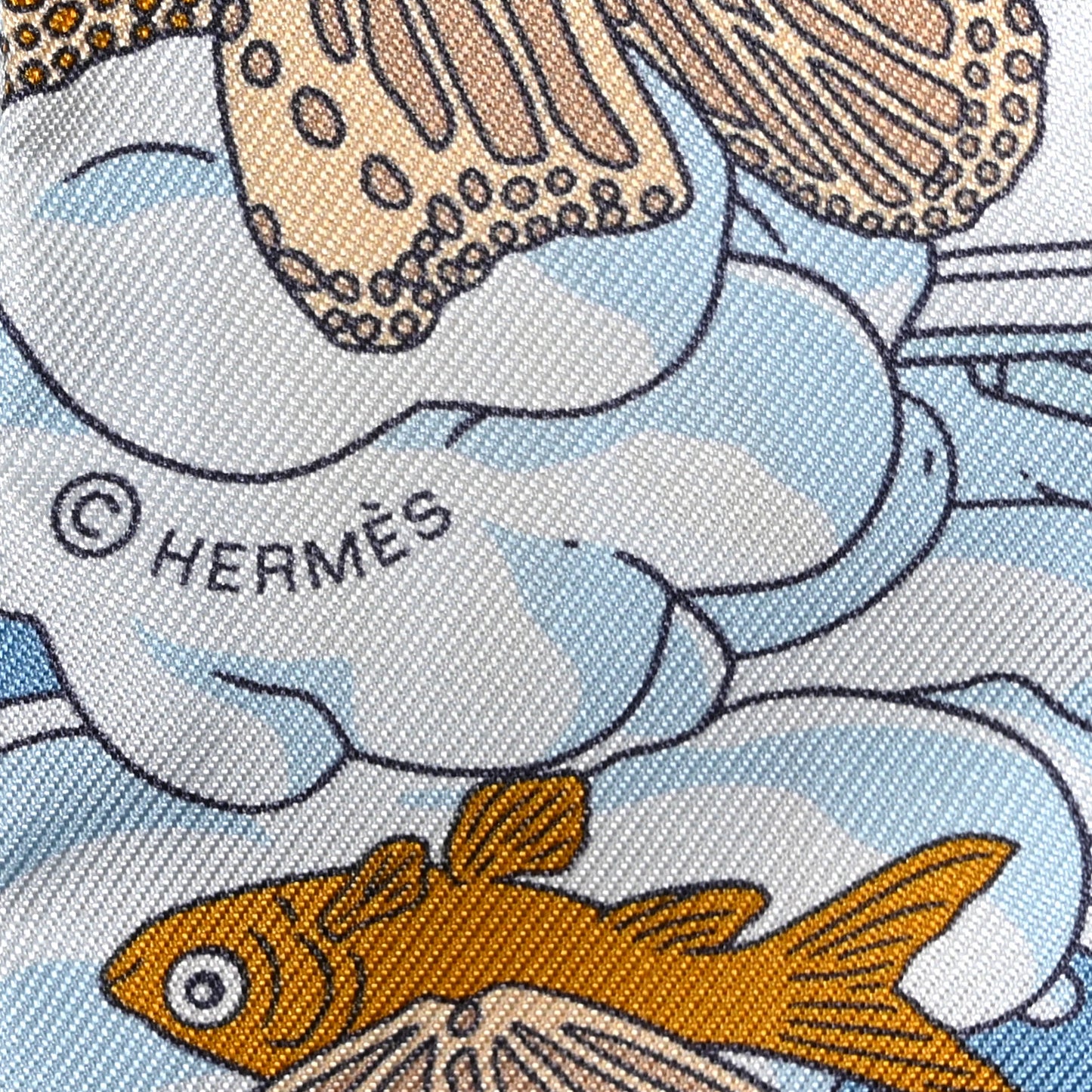 Silk Sur Mon Nuage Twilly Creme Bleu Ciel Orange