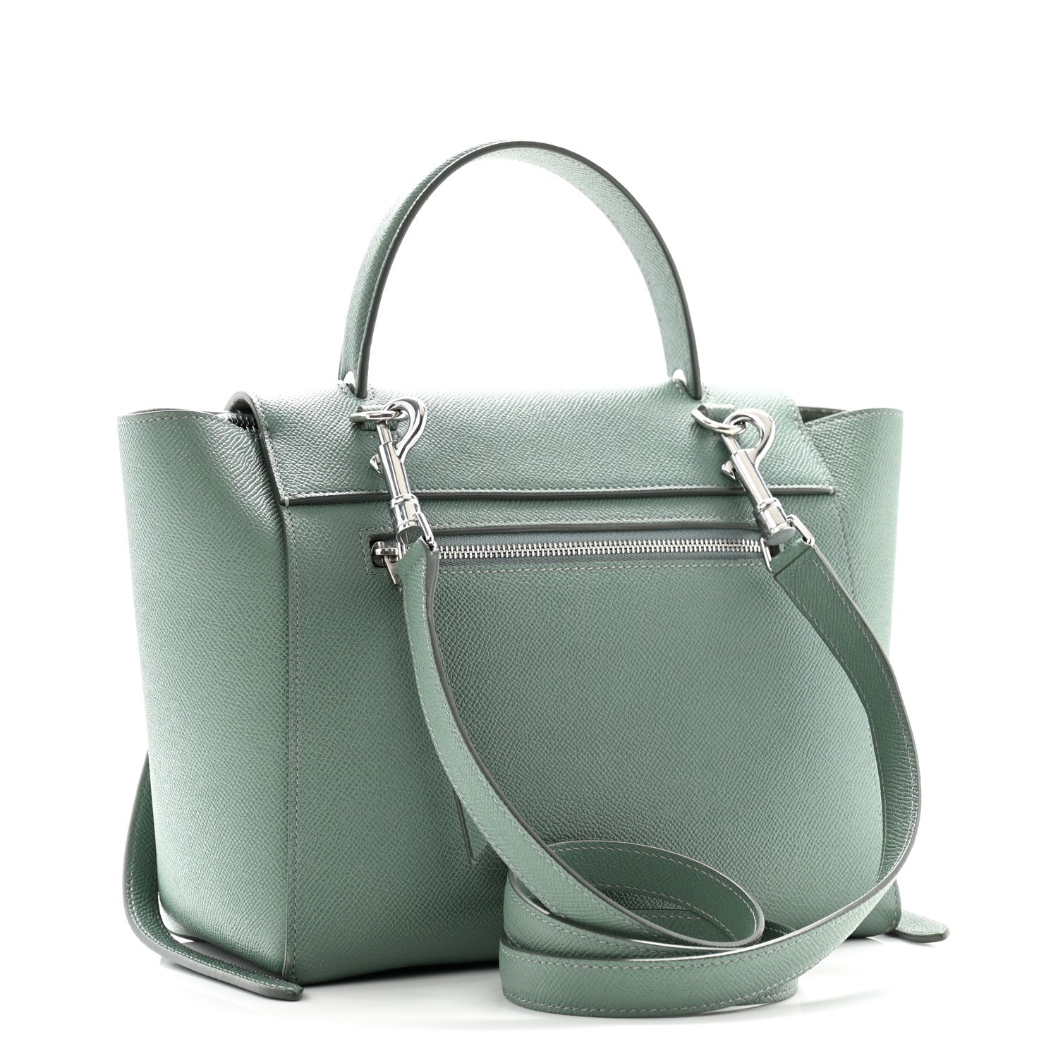 Celine Grained Calfskin Micro Belt Bag Celadon 3 of 12