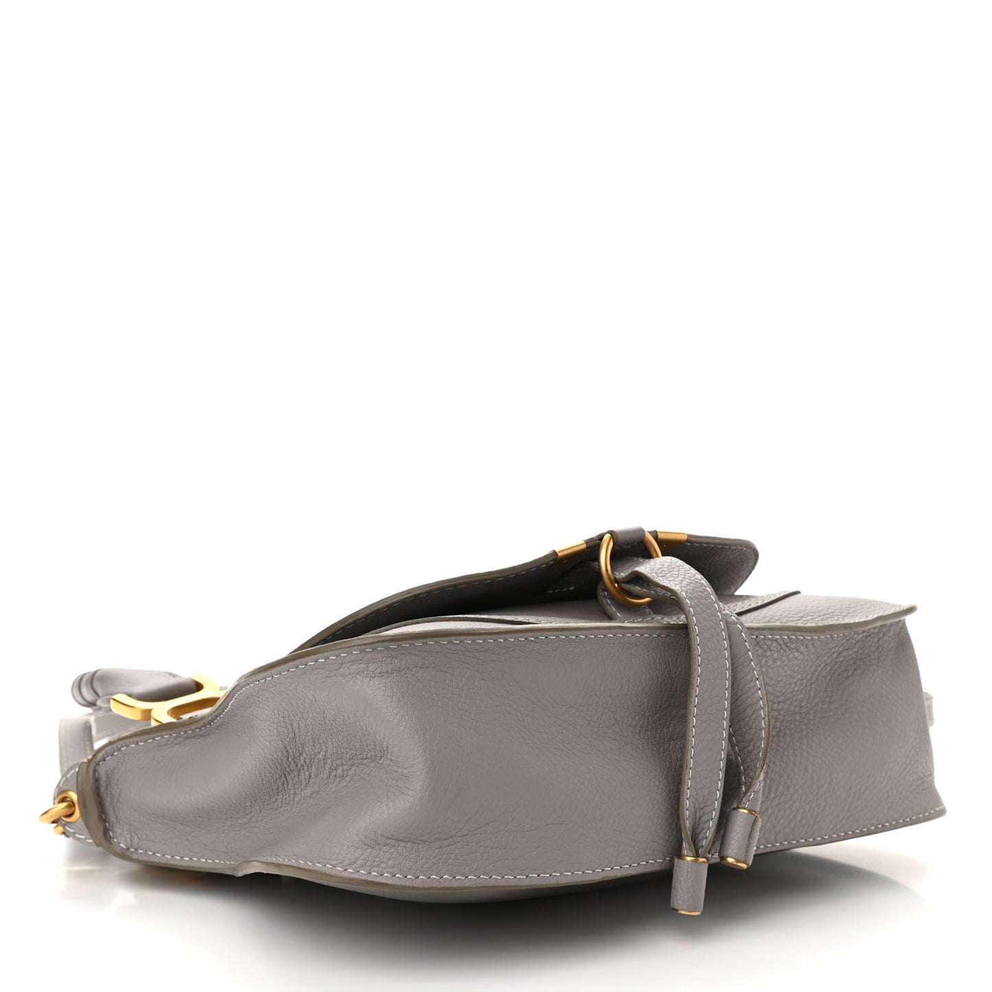 Calfskin Small Marcie Satchel Cashmere Grey