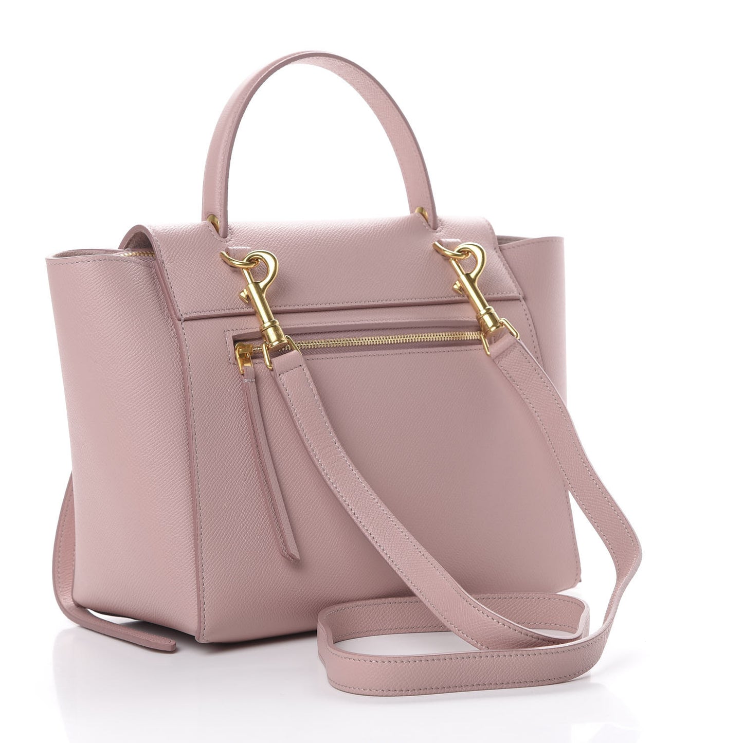 Baby Grained Calfskin Micro Belt Bag Vintage Pink