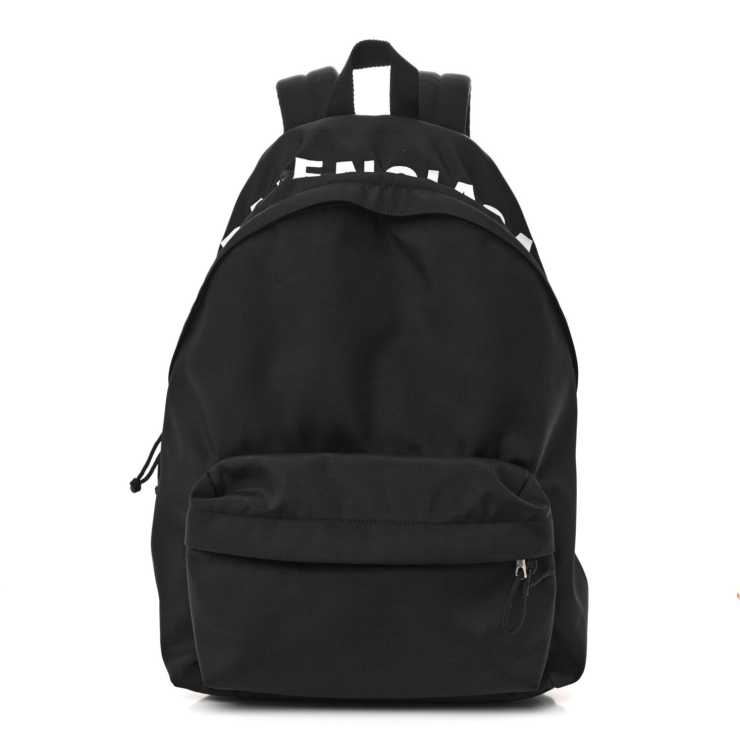 Balenciaga Sport Nylon Logo Embroidered Large Wheel Backpack Black