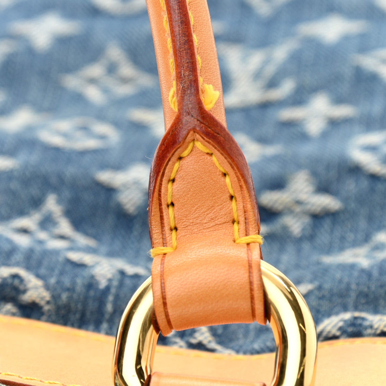 Louis Vuitton Monogram Denim Sac Plat Blue 15 of 17