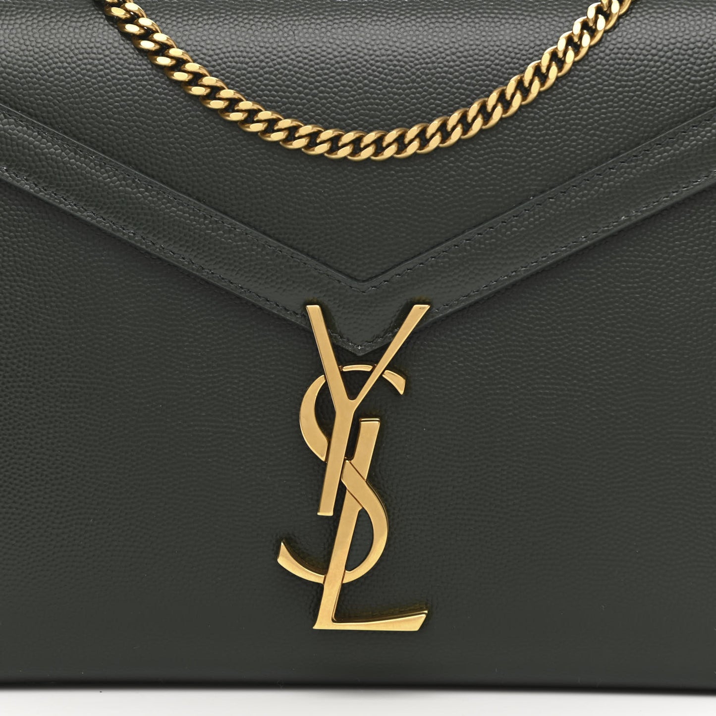 Smooth Calfskin Monogram Cassandra Clasp Bag Dark Green