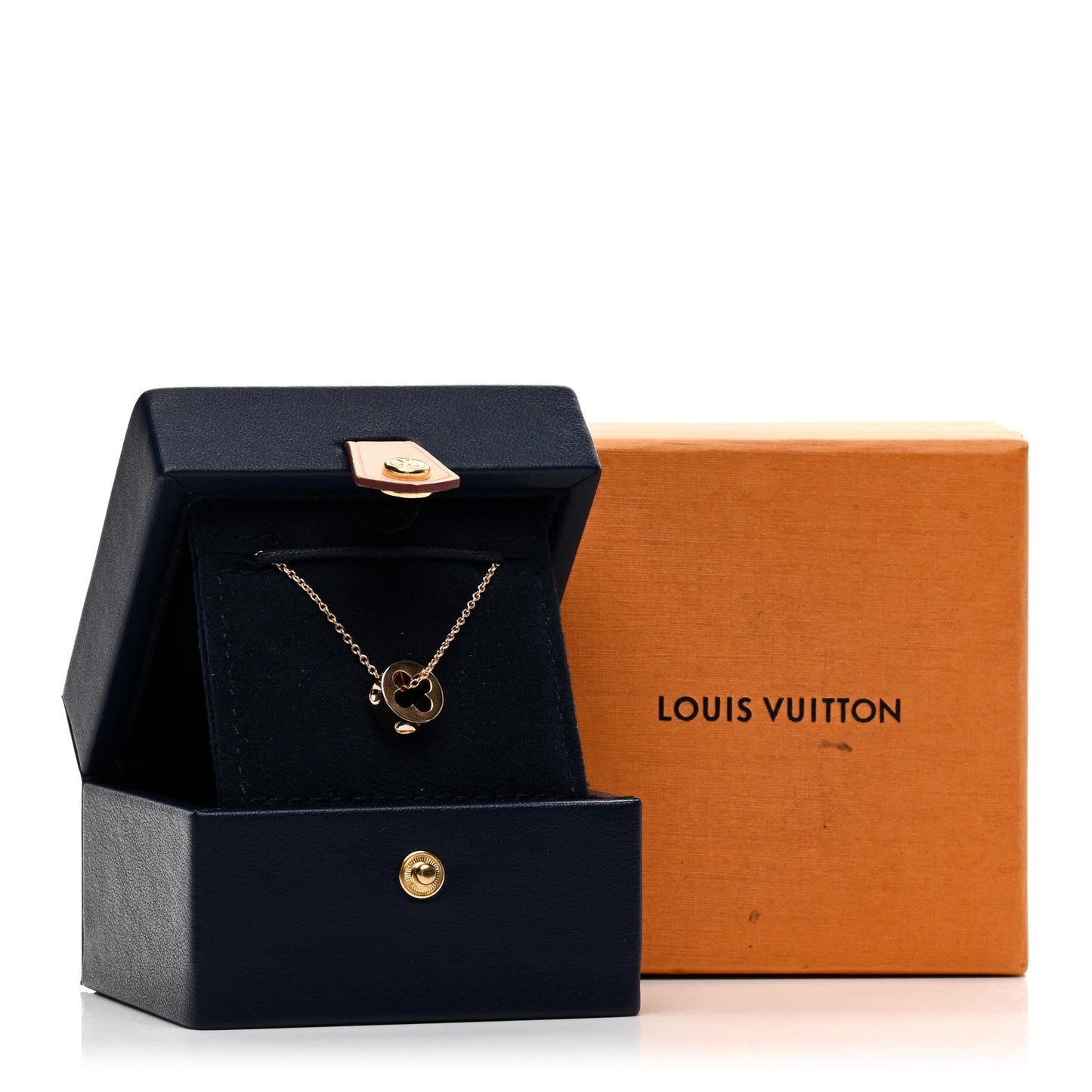 18K Pink Gold Empreinte Pendant Necklace