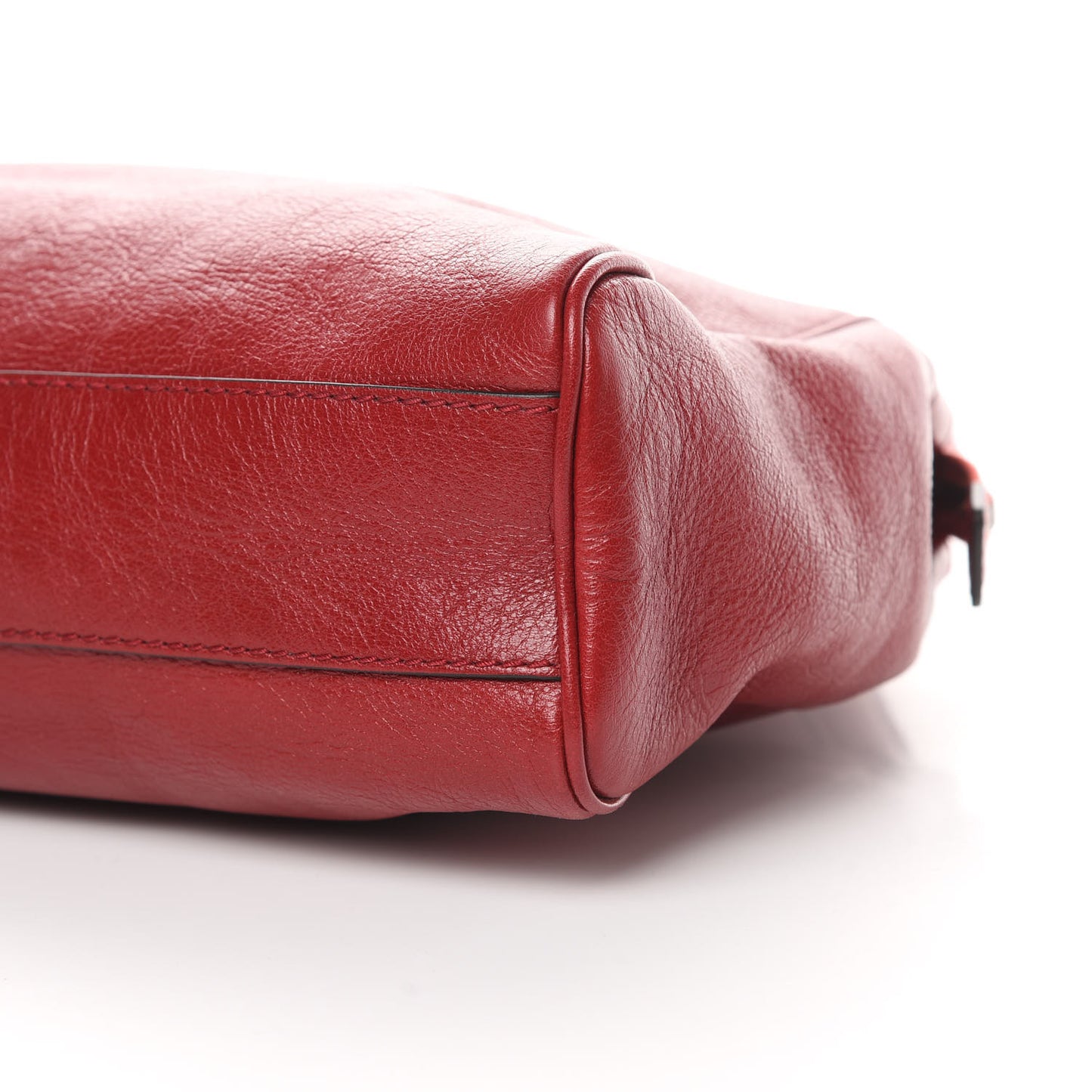 Calfskin Large Re(Belle) Top Handle Bag Red