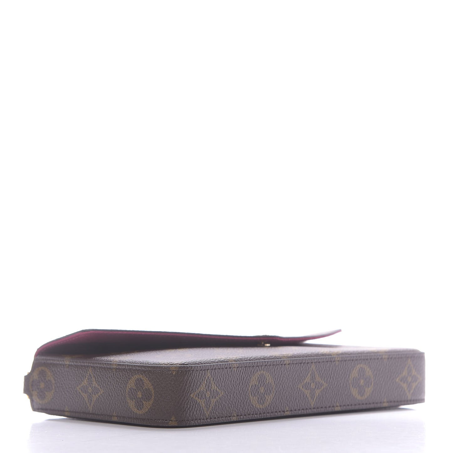 Monogram Pochette Felicie Chain Wallet Fuchsia
