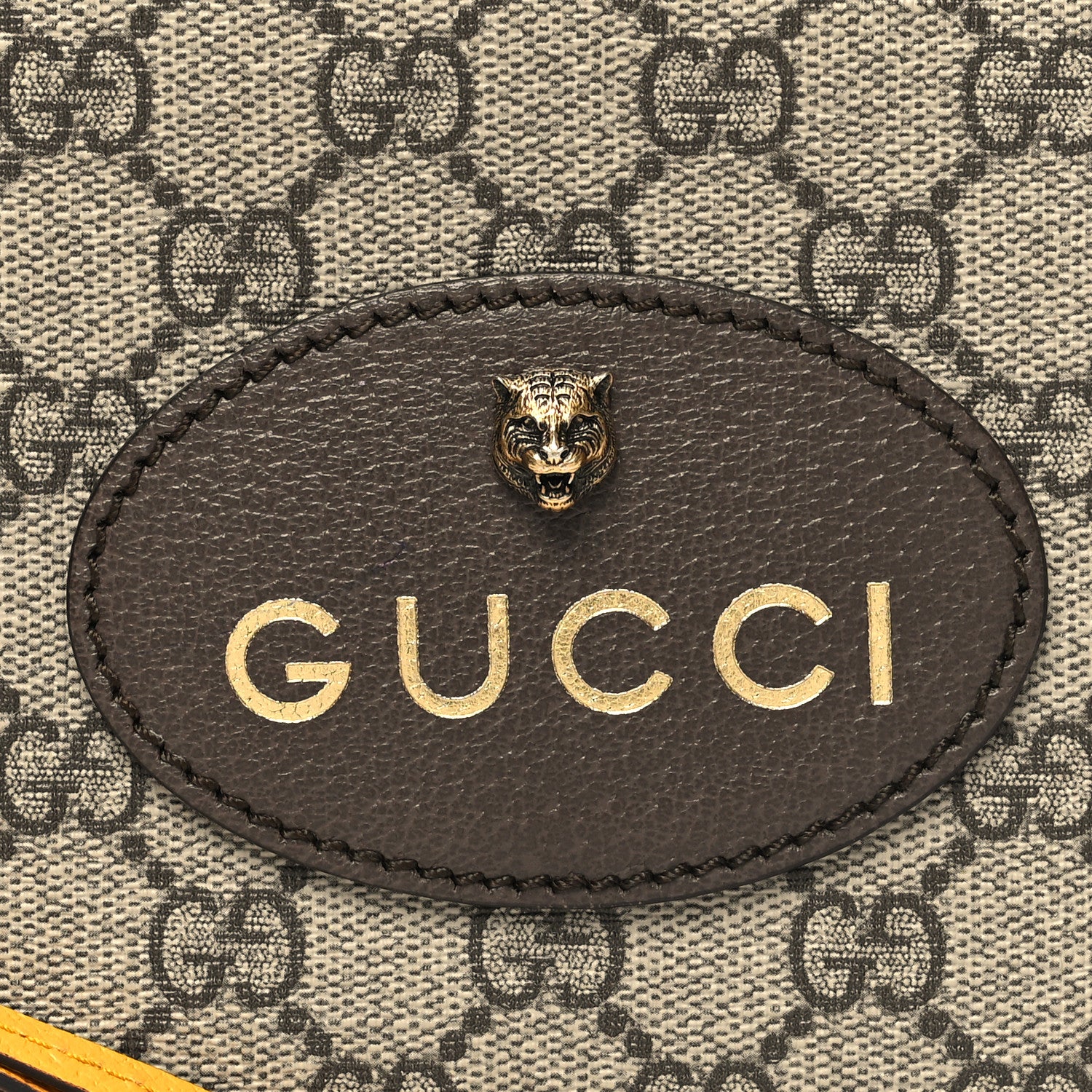 Gucci GG Supreme Monogram Web Neo Vintage Shoulder Bag Beige New Acero Crop 8 of 10