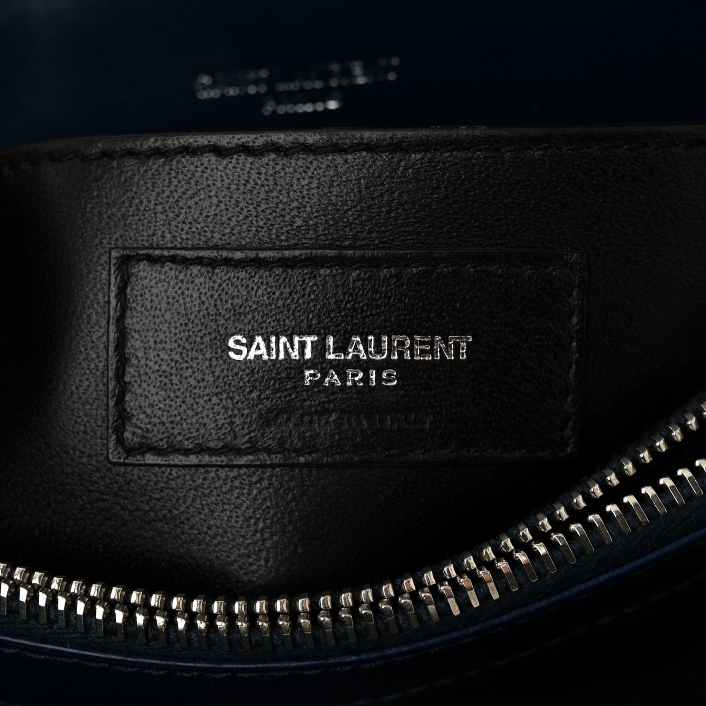 Calfskin Y Quilted Monogram Small Loulou Chain Satchel Denim Blue