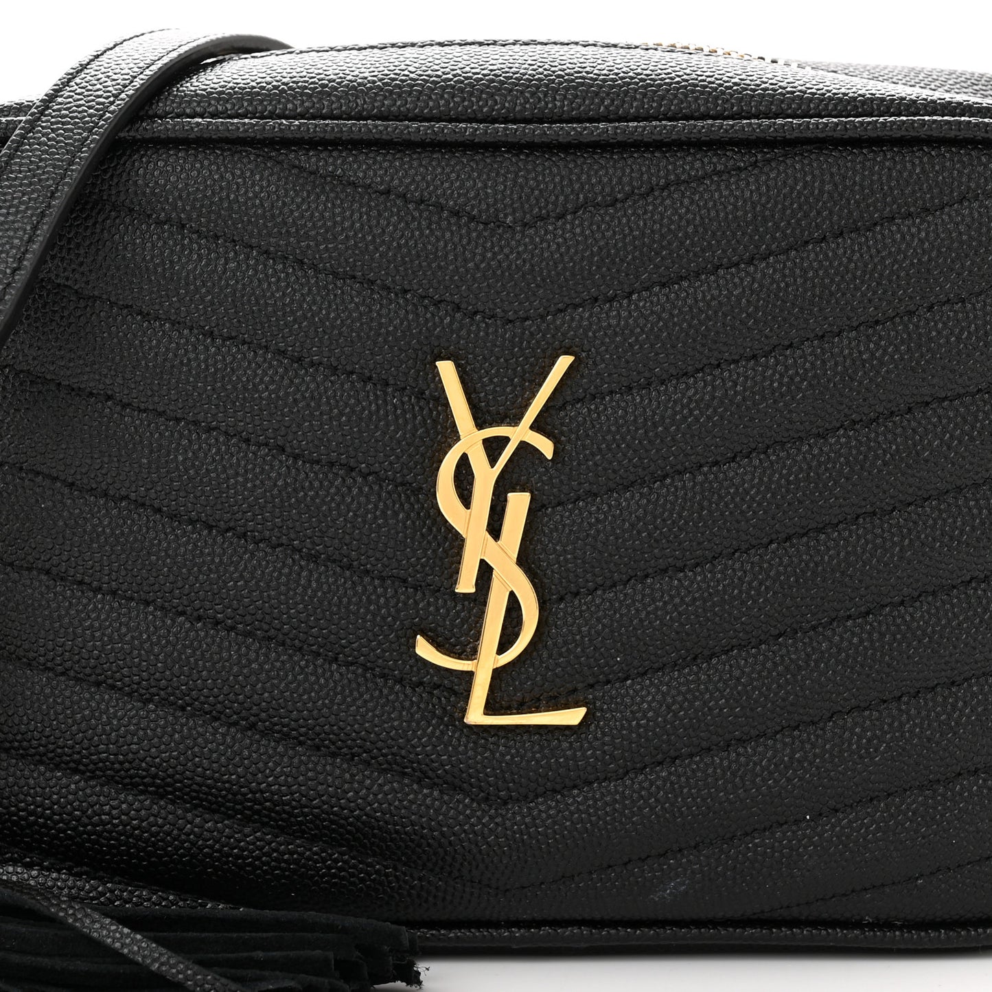 Grain De Poudre Matelasse Monogram Mini Lou Camera Bag Black