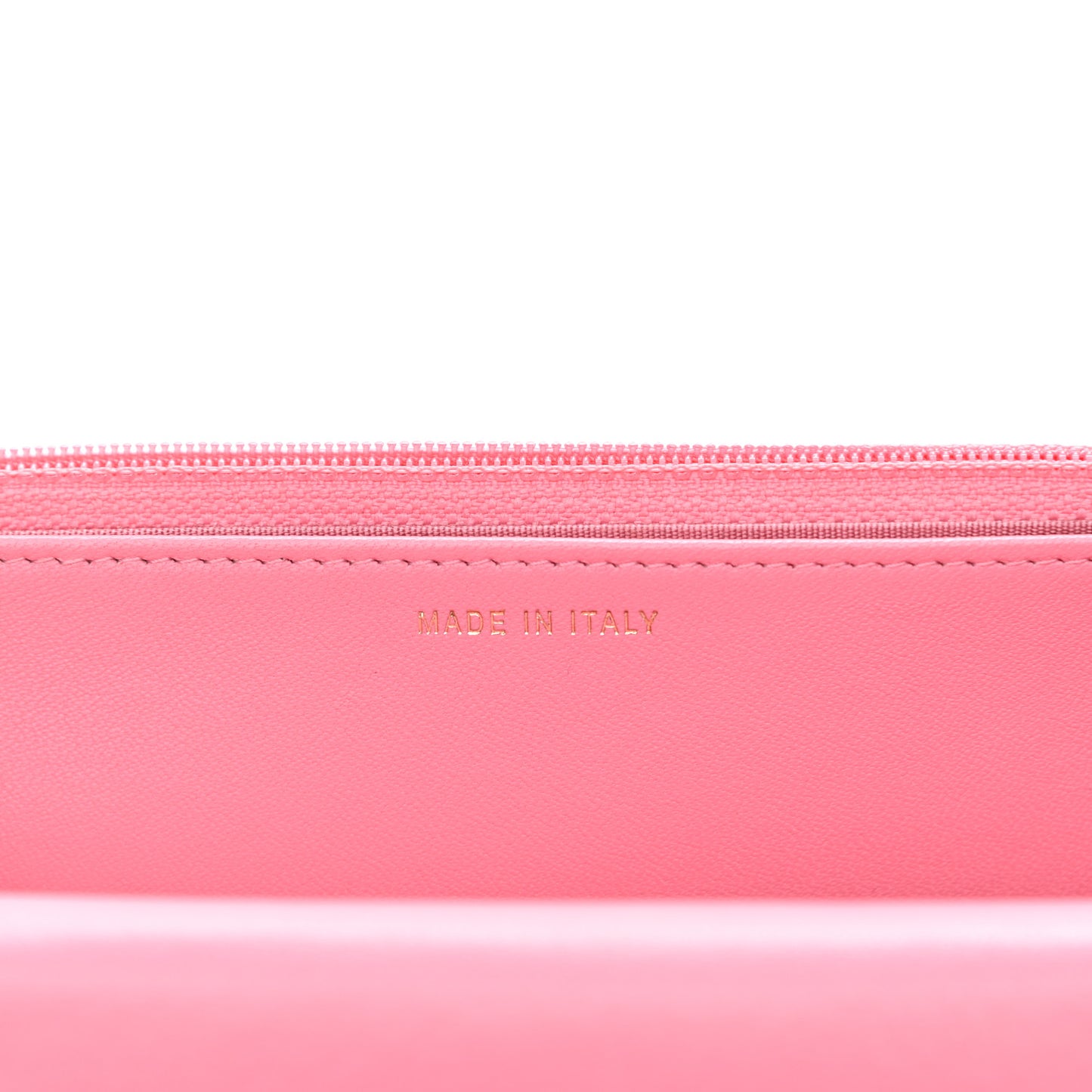 Lambskin Quilted Trendy CC Wallet On Chain WOC Pink