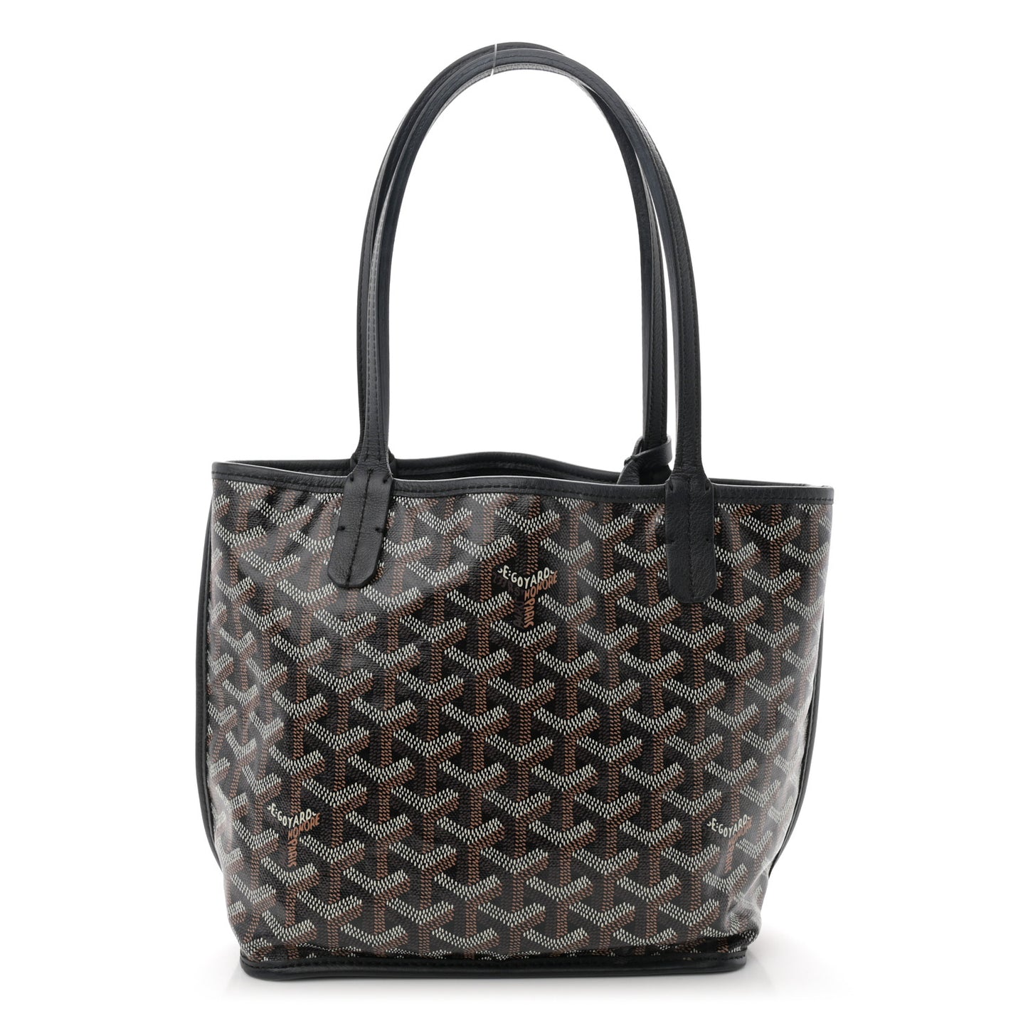 Goyardine Reversible Mini Anjou Black
