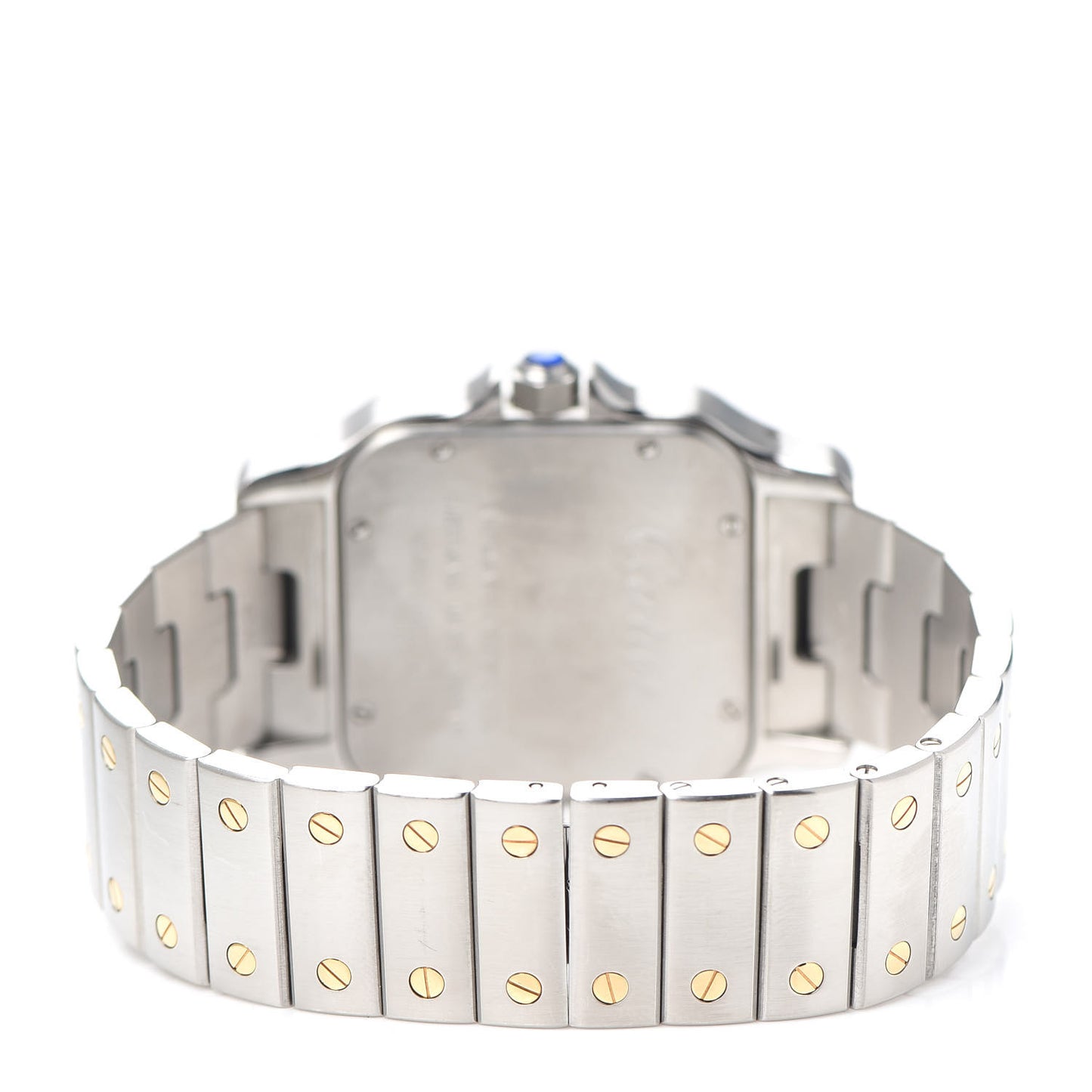 Stainless Steel 18K Yellow Gold 32mm Santos De Cartier Galbee Automatic Watch