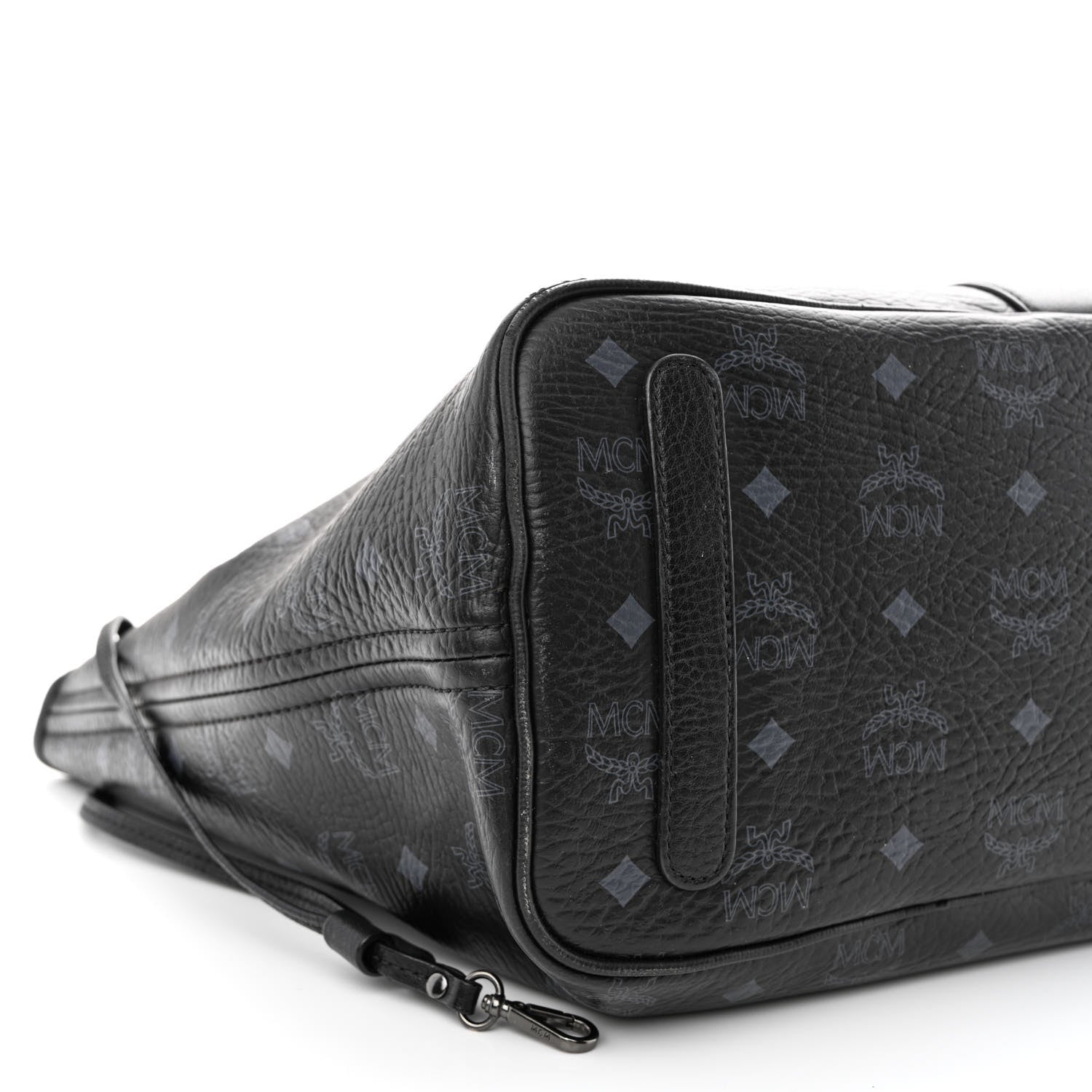 MCM Visetos Medium Liz Reversible Shopper Tote Black 11 of 23