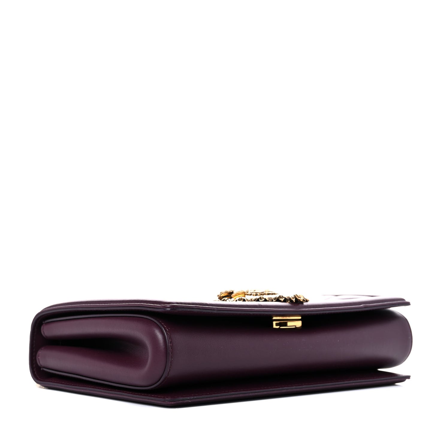Calfskin Large Devotion Bag Burgundy