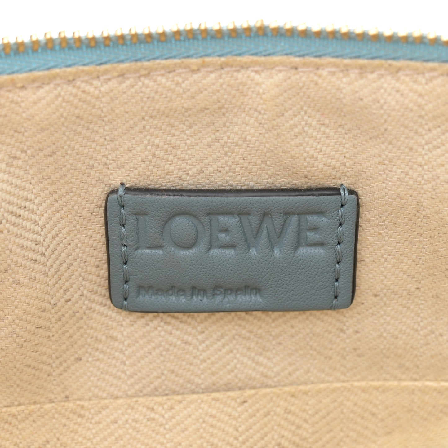 Calfskin Mini Puzzle Crossbody Bag Stone Blue